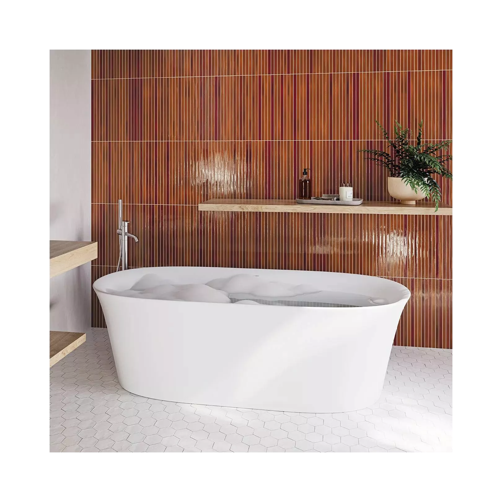 Carrelage mural faïence LONG FINGER  Honey - Crackle