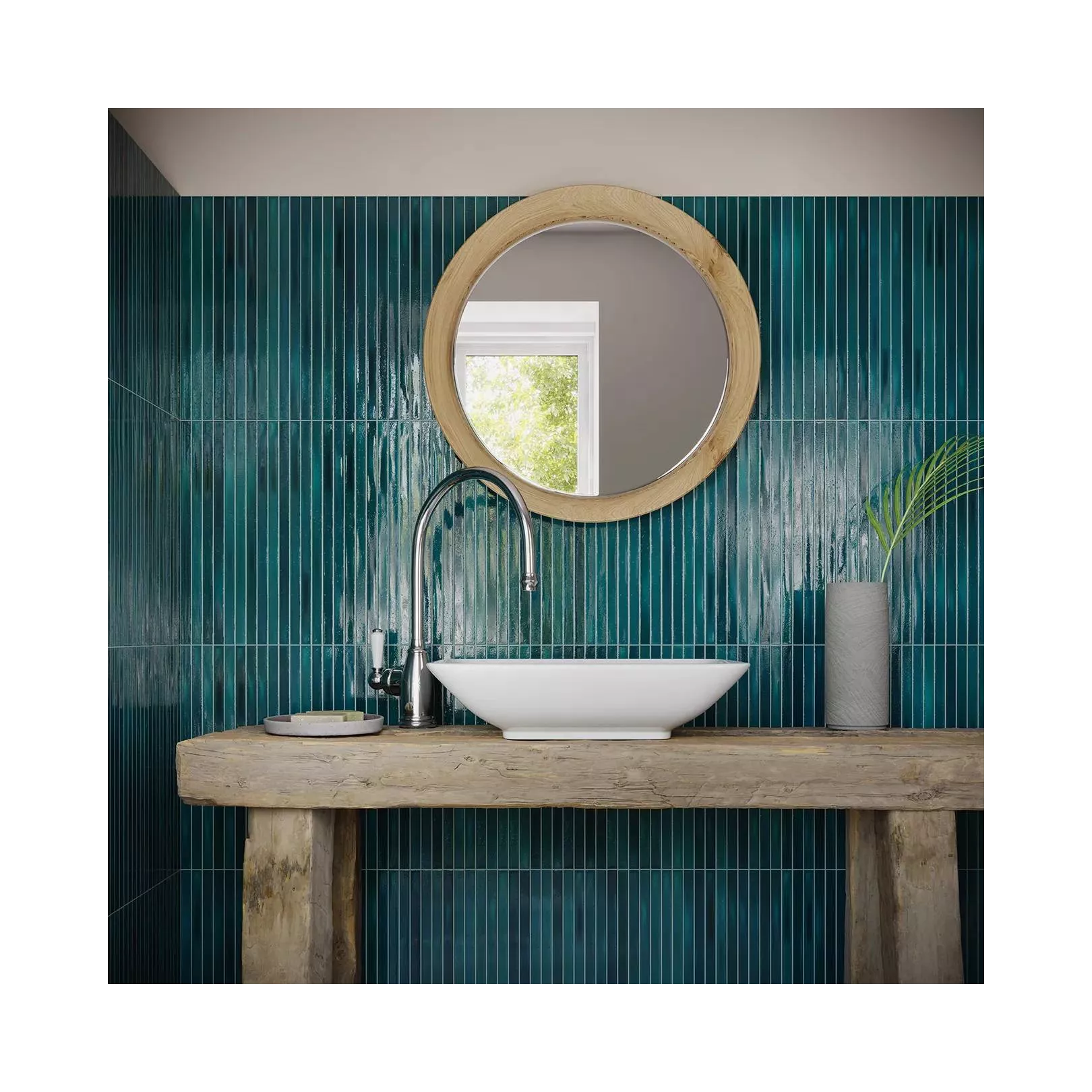 Carrelage mural faïence LONG FINGER  Sapphire - Crackle