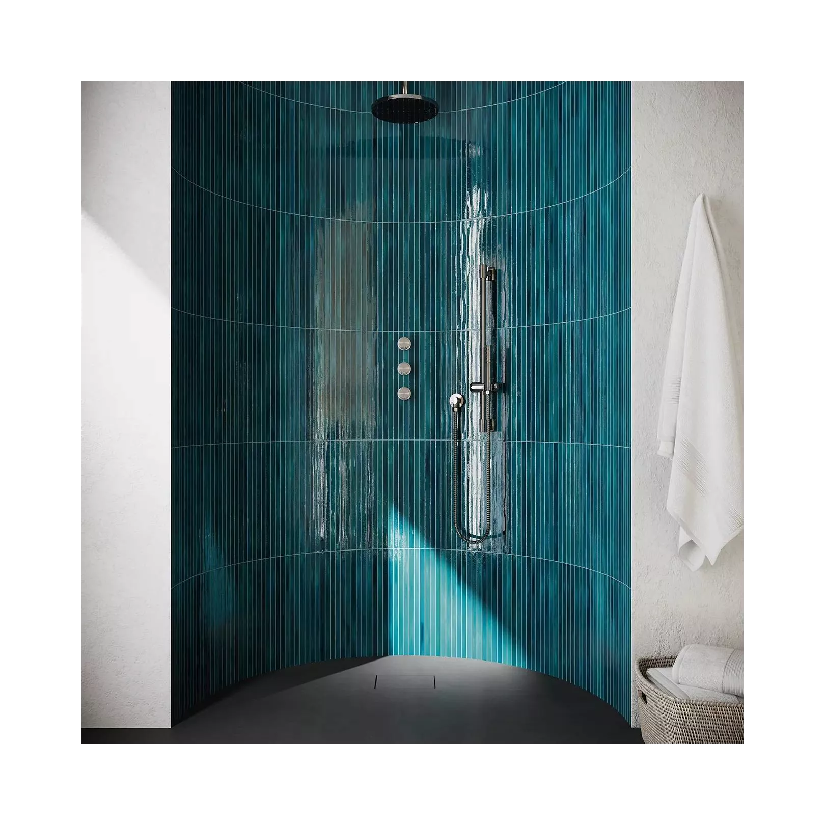 Carrelage mural faïence LONG FINGER  Sapphire - Crackle