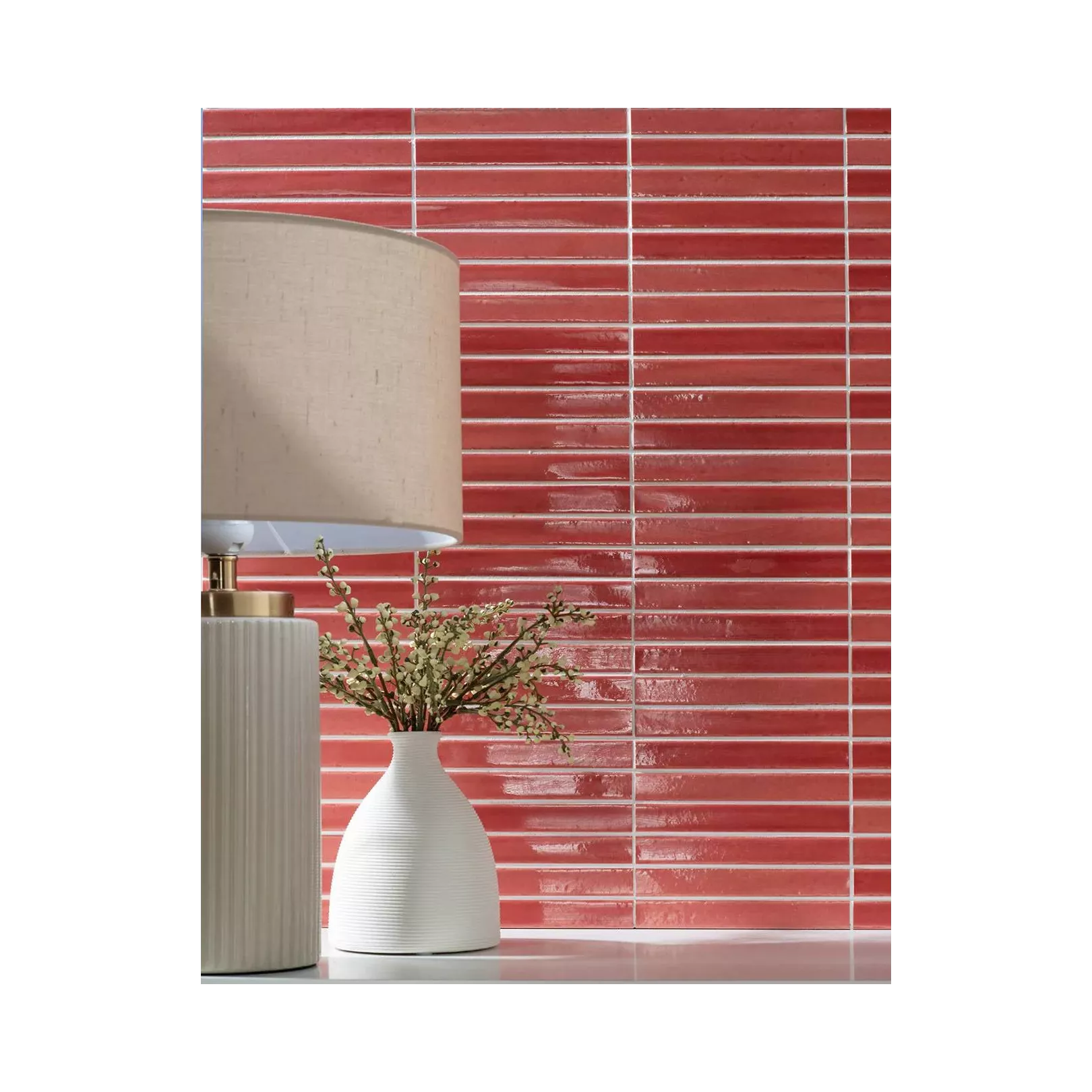 Carrelage mural faïence SHORT FINGER  Wild coralito - Crackle