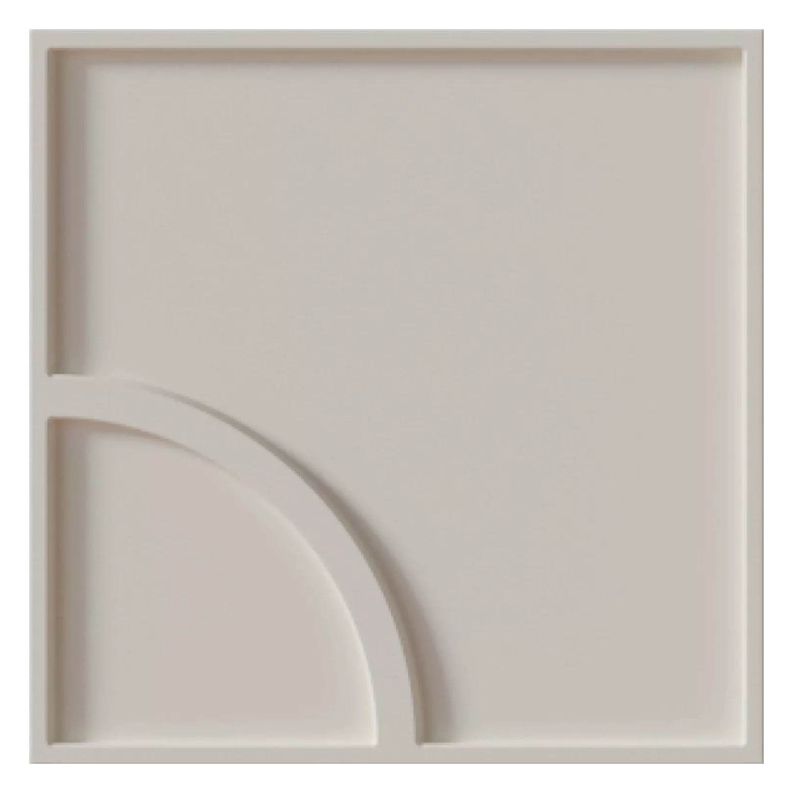 Carrelage mural faïence effet graphique WAYS Couleurs:White Finition (relief):CURVE