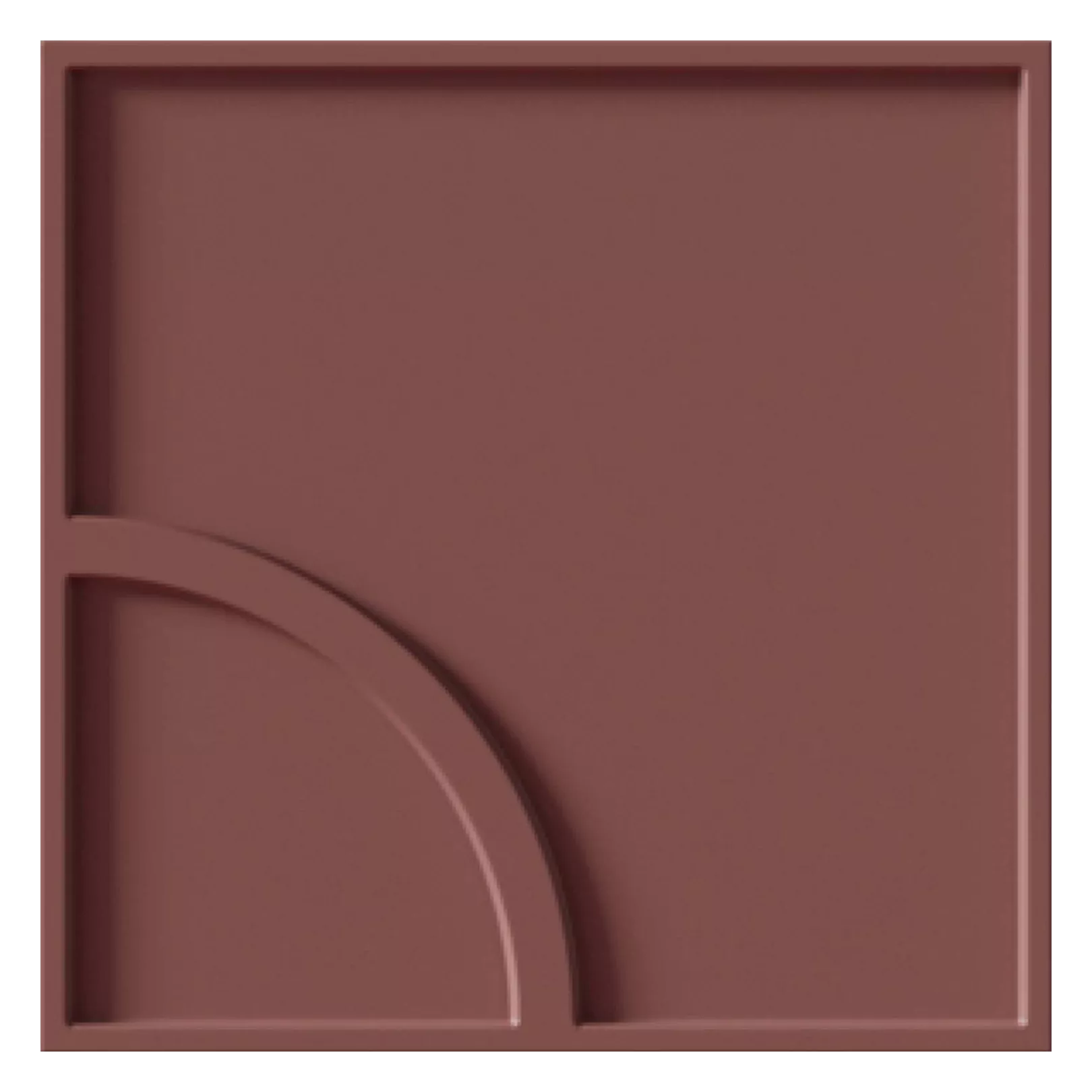 Carrelage mural faïence effet graphique WAYS Couleurs:Klinker Finition (relief):CURVE