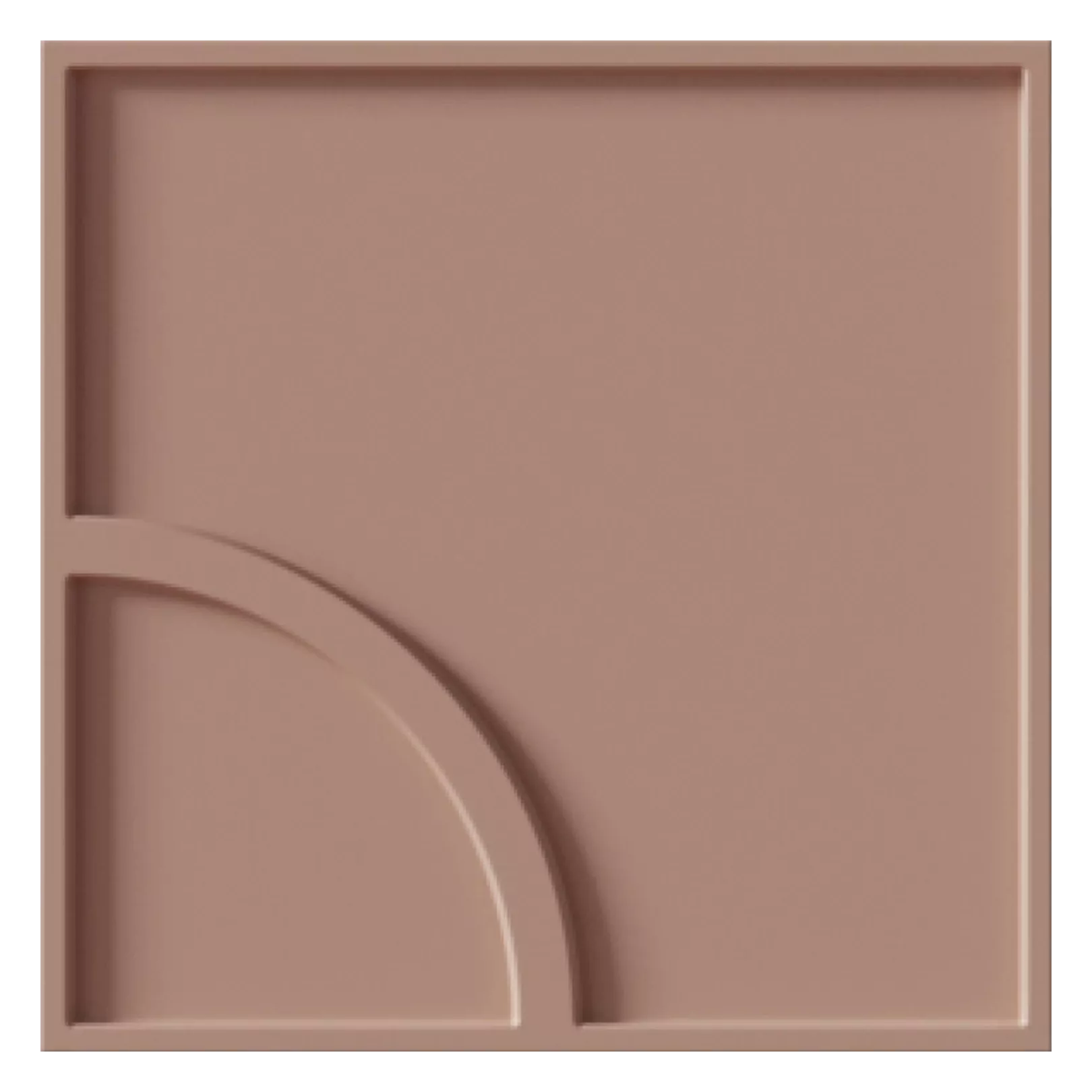 Carrelage mural faïence effet graphique WAYS Couleurs:Terracotta Finition (relief):CURVE