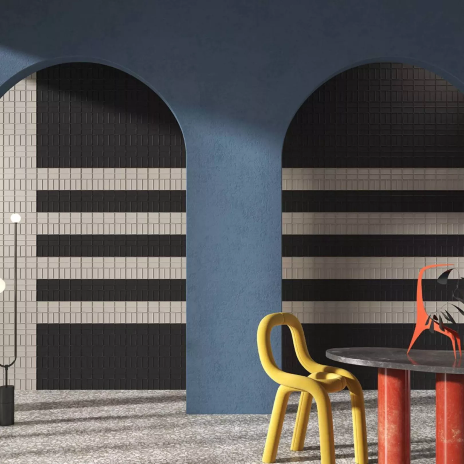 Carrelage mural faïence effet graphique WAYS