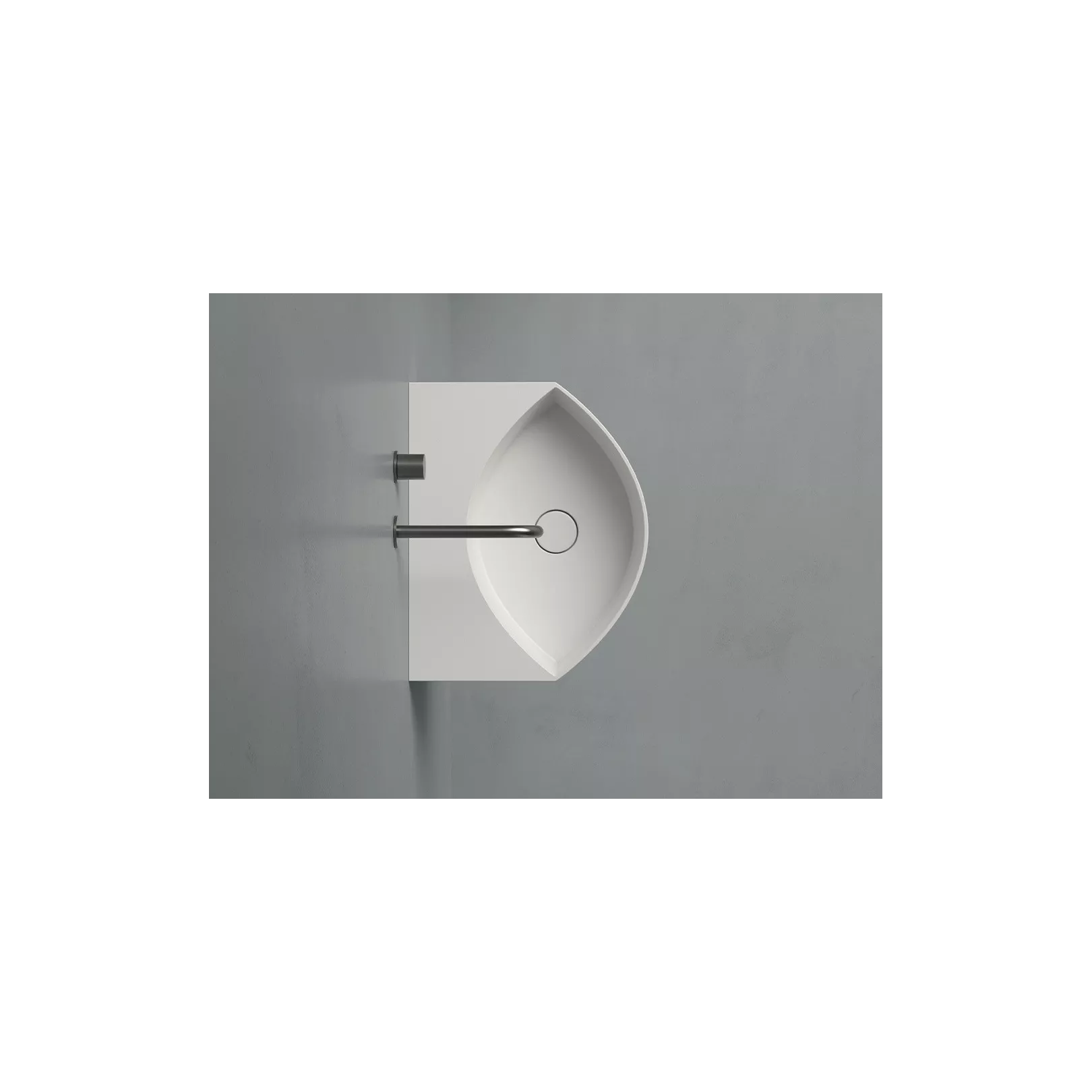 Vasque murale ovale OCCHIO 50x40 Hauteur 13cm     