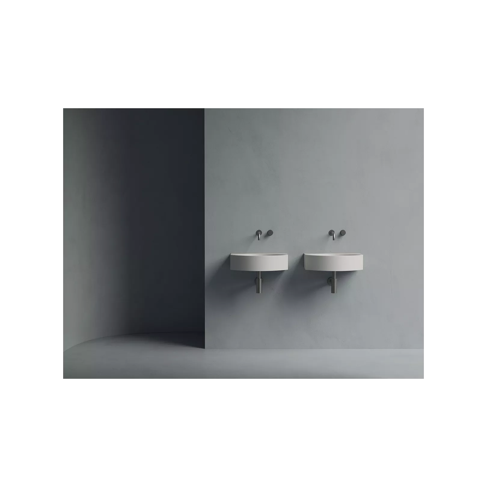 Vasque murale ovale OCCHIO 50x40 Hauteur 13cm     