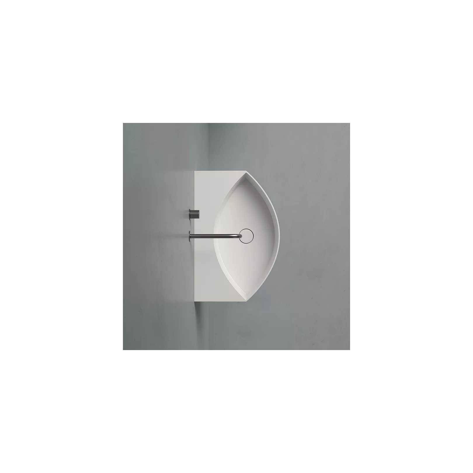 Vasque murale ovale OCCHIO 65x42 Hauteur 13cm     