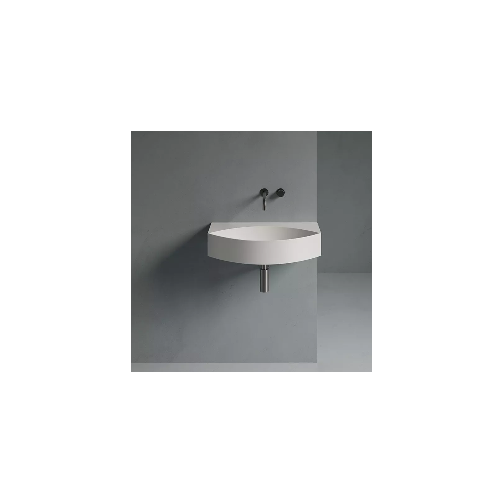 Vasque murale ovale OCCHIO 65x42 Hauteur 13cm     