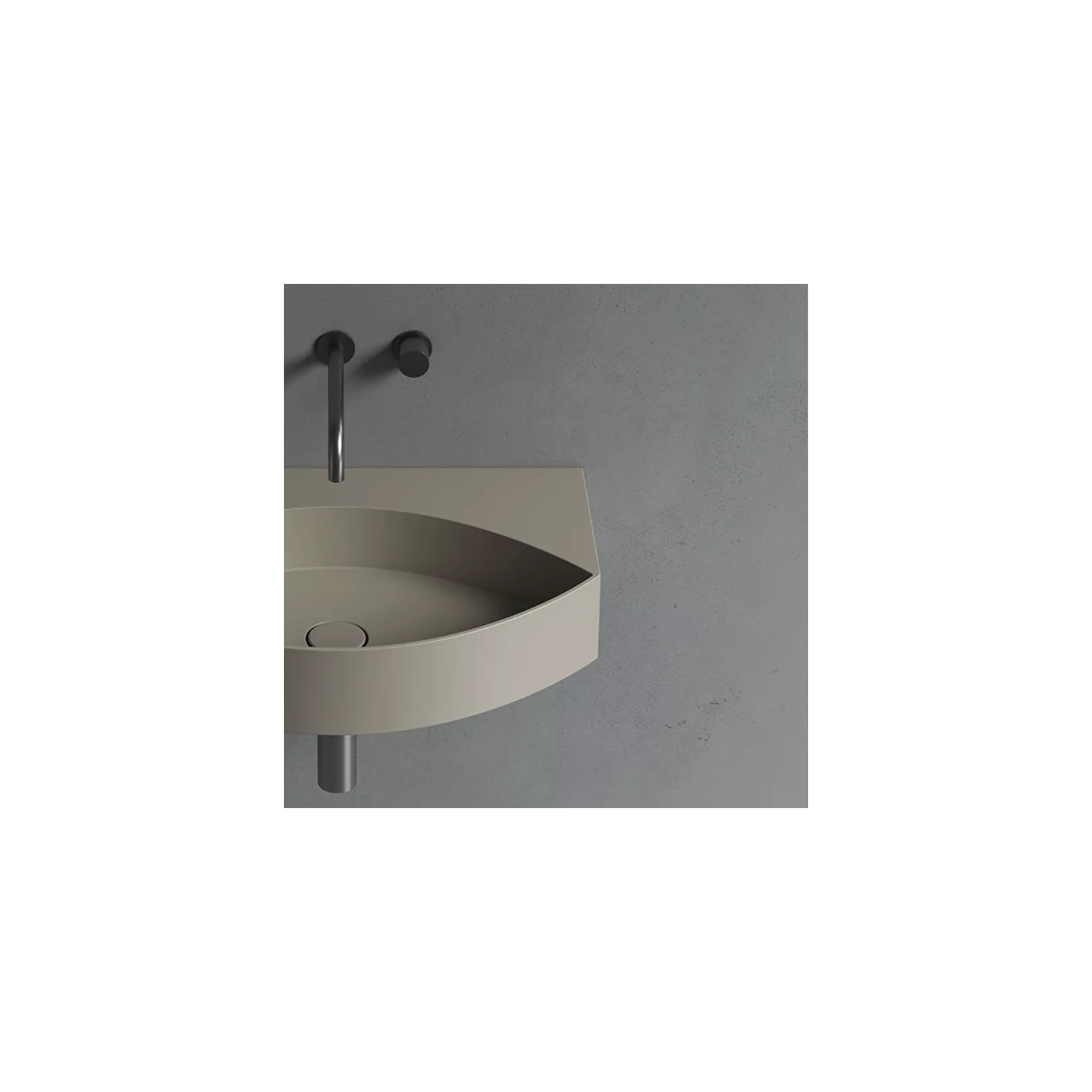 Vasque murale ovale OCCHIO 65x42 Hauteur 13cm     