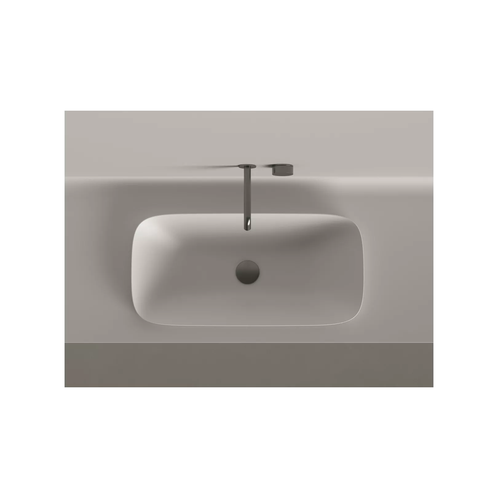 Vasque à encastrer ALVEO 70x34cm Hauteur 4cm