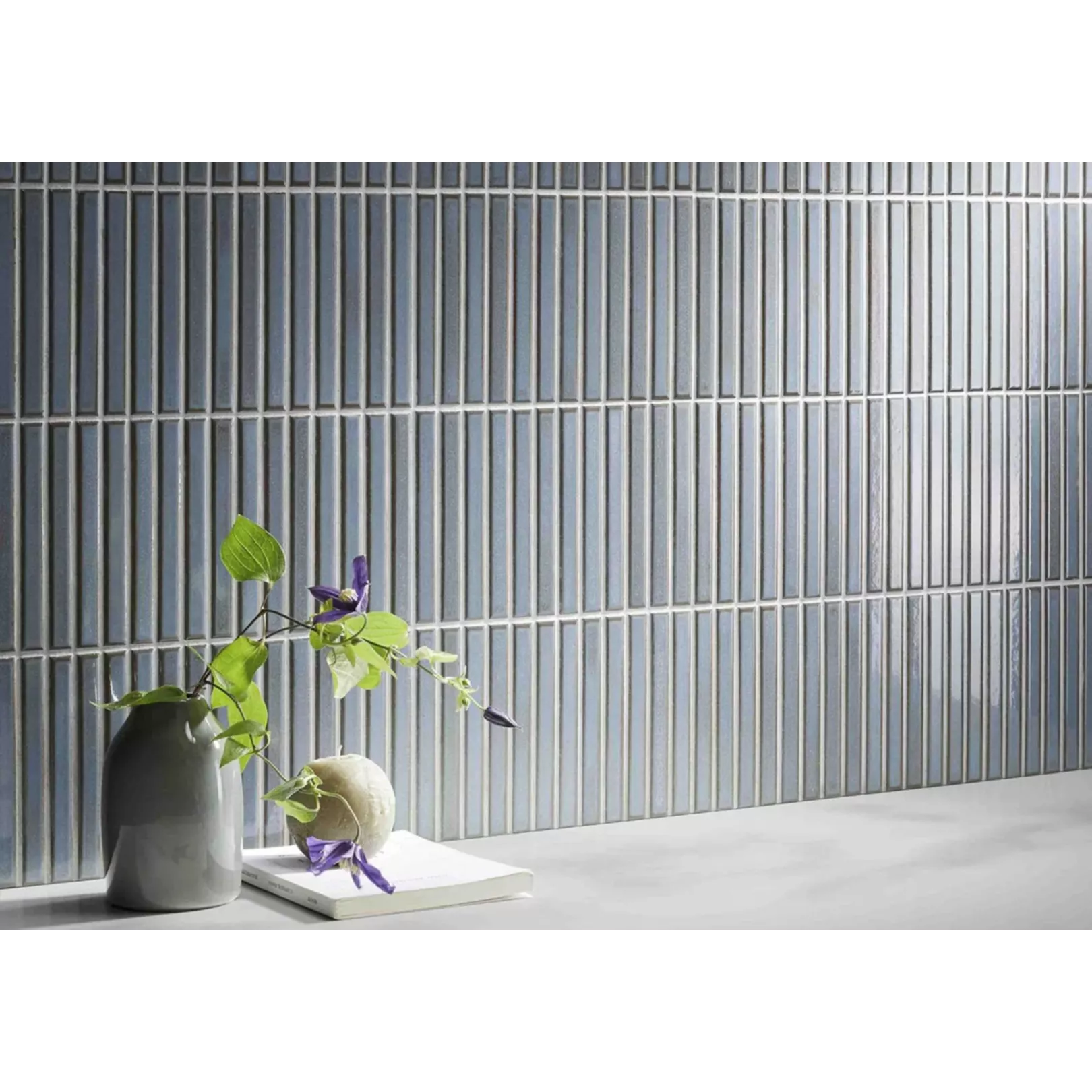 Mosaïque de grès cérame INAX SUISAI stick 14.7x1.6cm