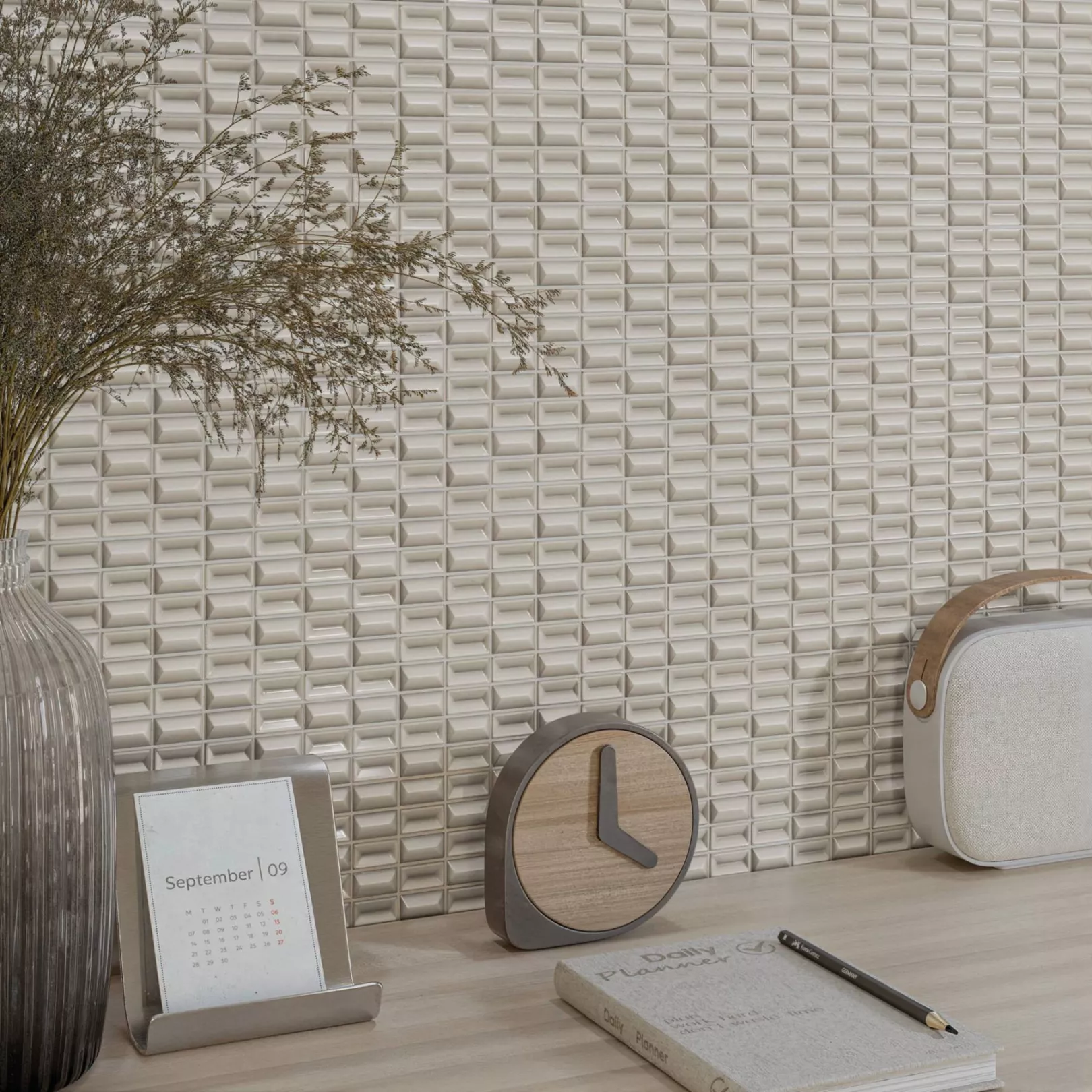 Carrelage mural faience 3D BARS