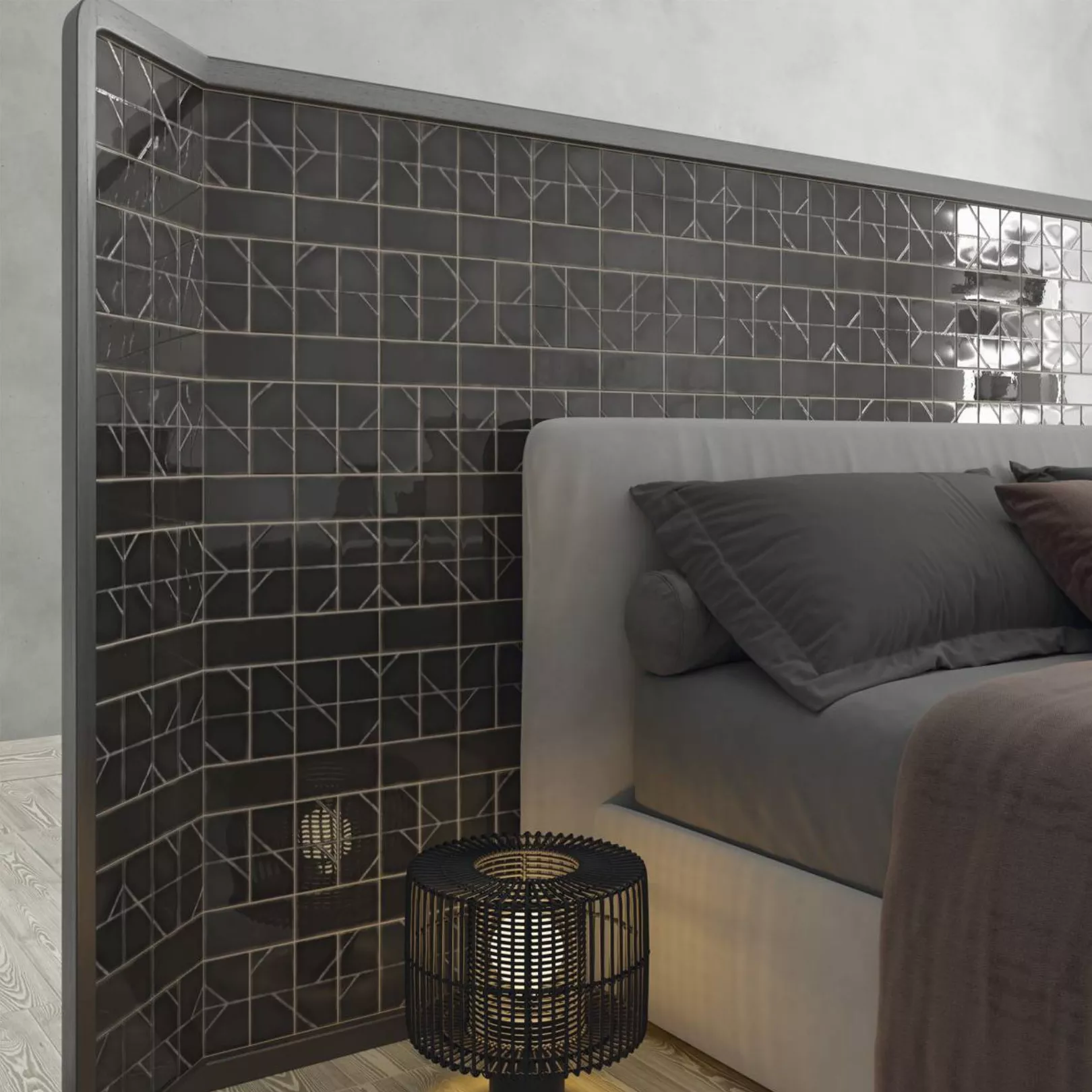 Carrelage mural faience effet graphique YOKO