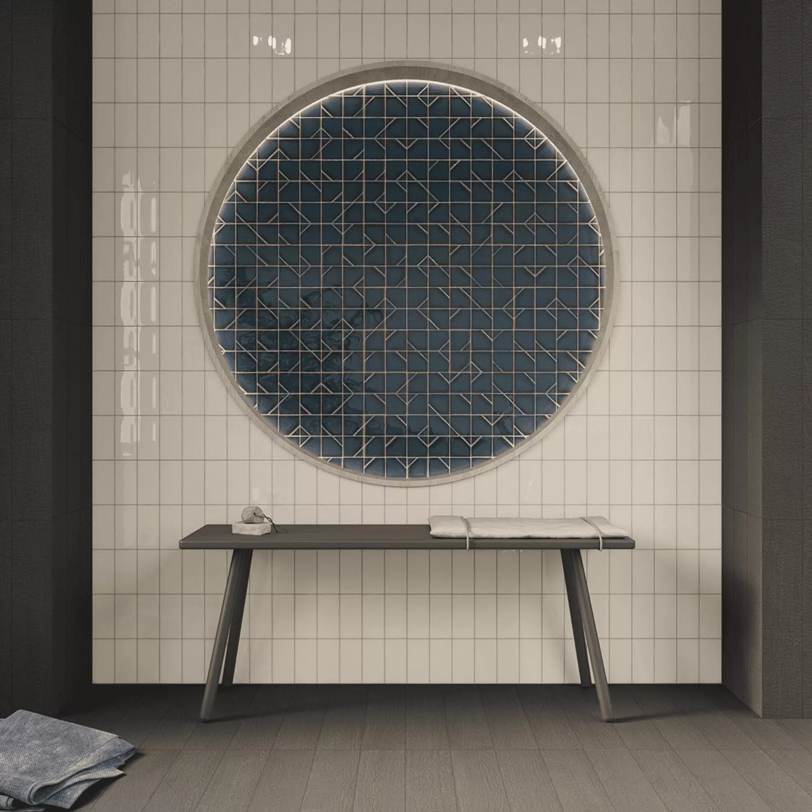 Carrelage mural faience effet graphique YOKO