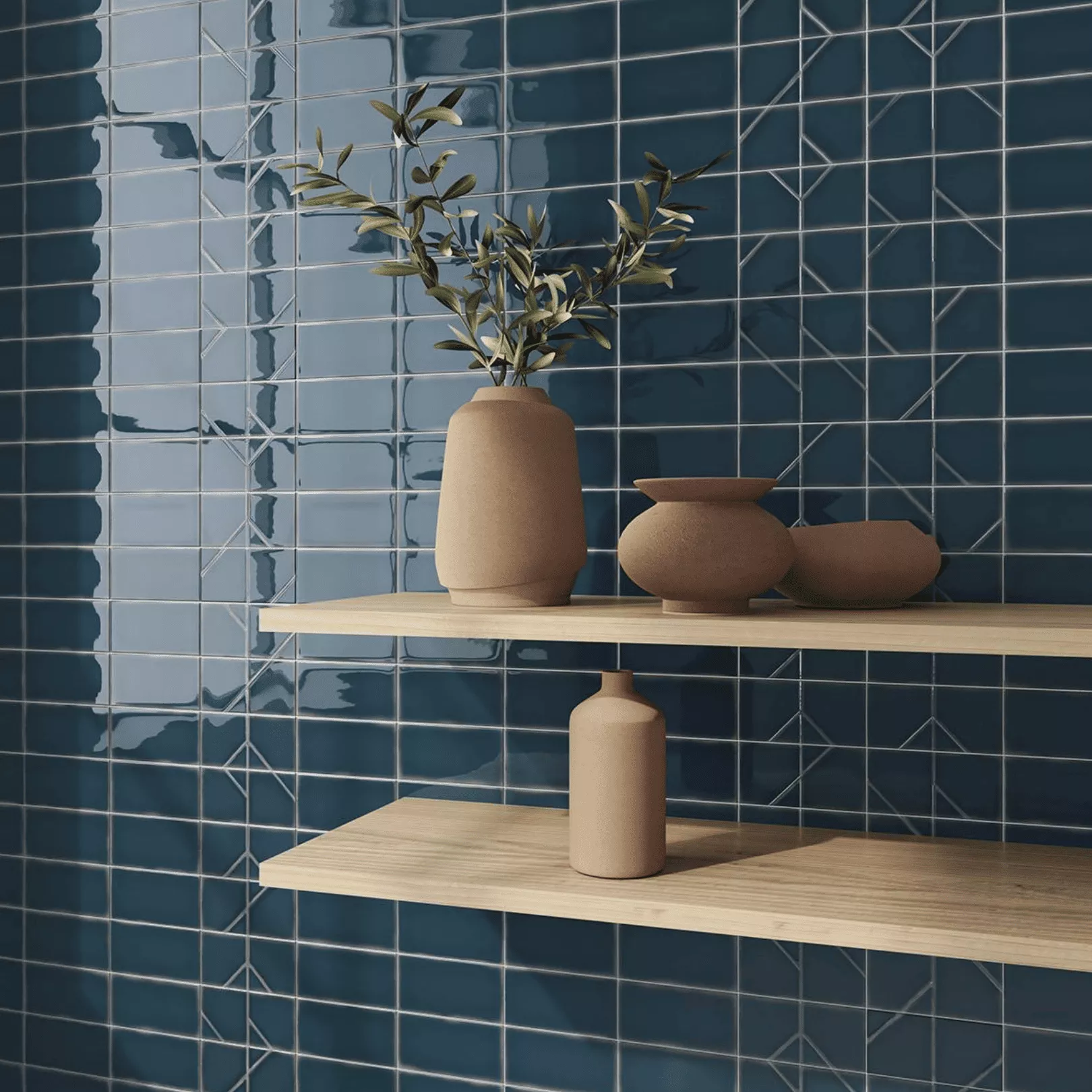 Carrelage mural faience effet graphique YOKO