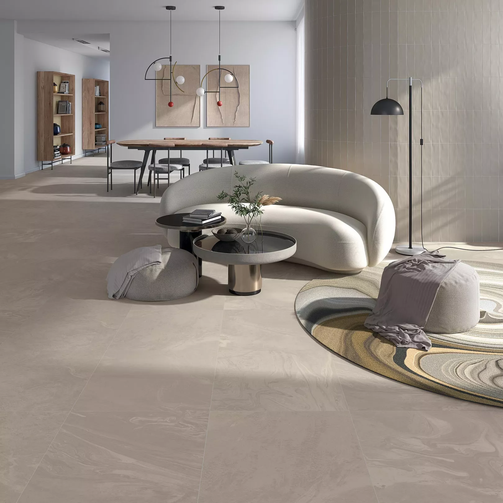 Carrelage grès cérame effet pierre PIETRA SALERNO