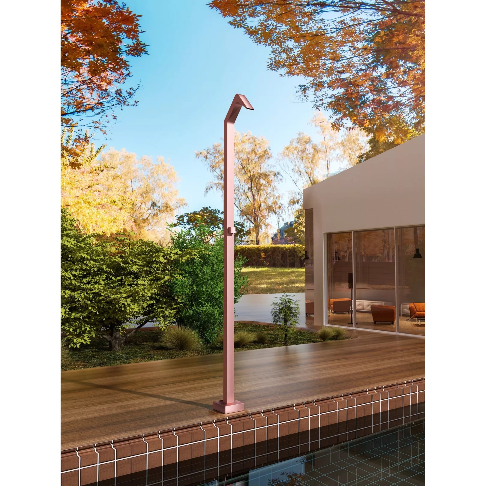 Colonne de douche d'extérieur monofluide SAINT-TROPEZ