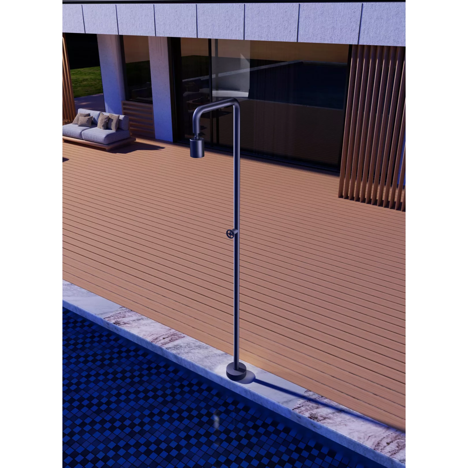Colonne de douche d'extérieur monofluide MIAMI