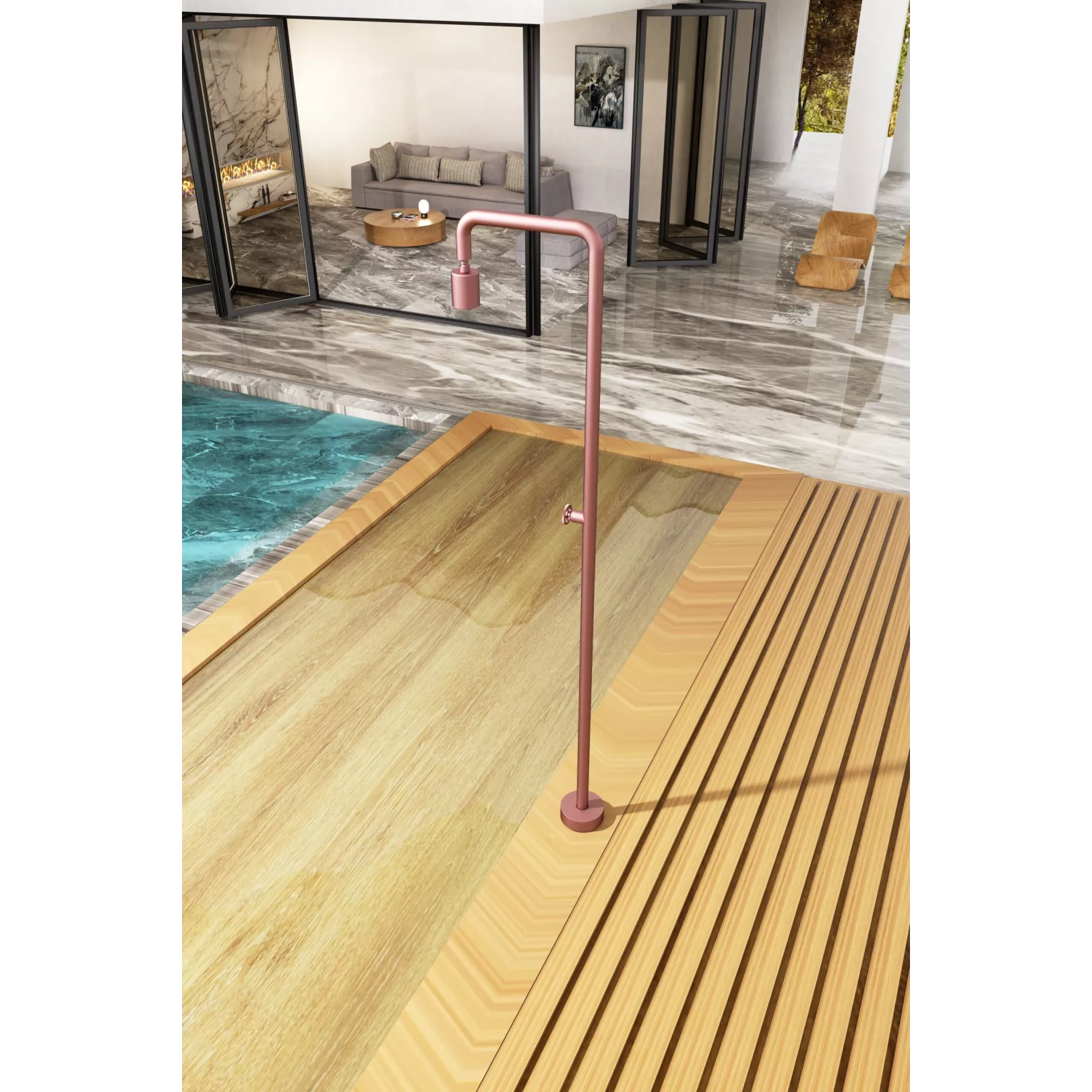 Colonne de douche d'extérieur monofluide MIAMI