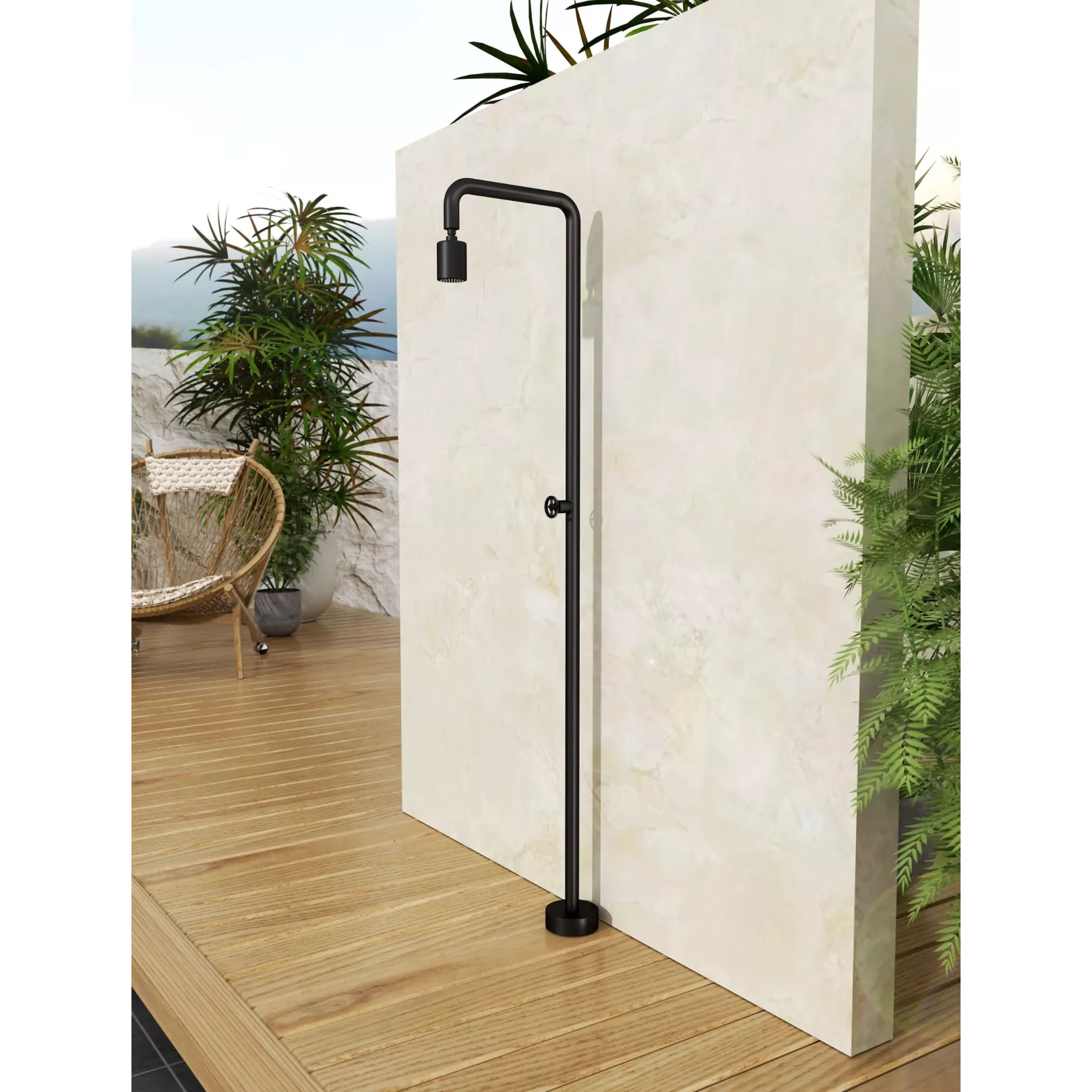 Colonne de douche d'extérieur monofluide MIAMI