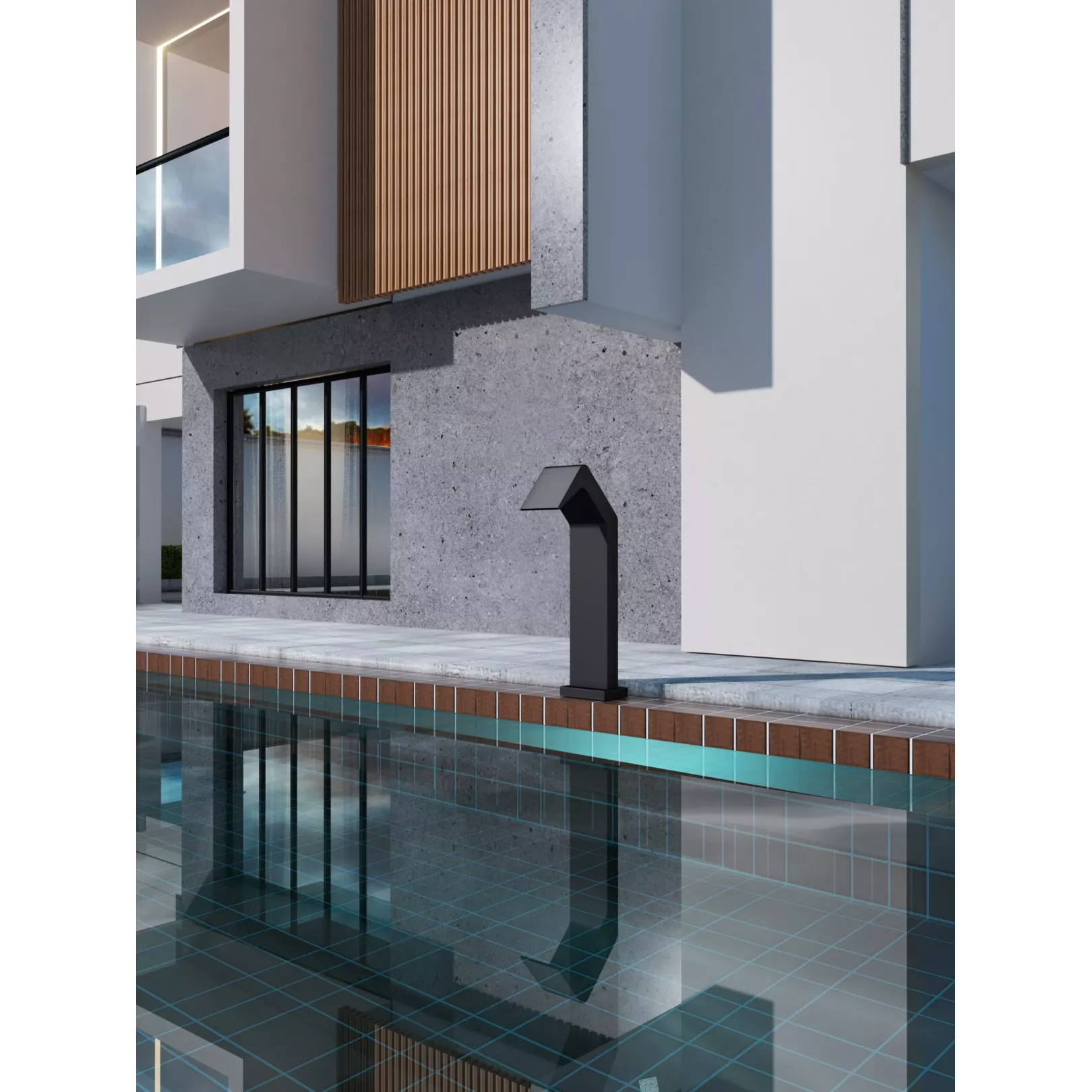 Colonne de douche d'extérieur monofluide DUBAI