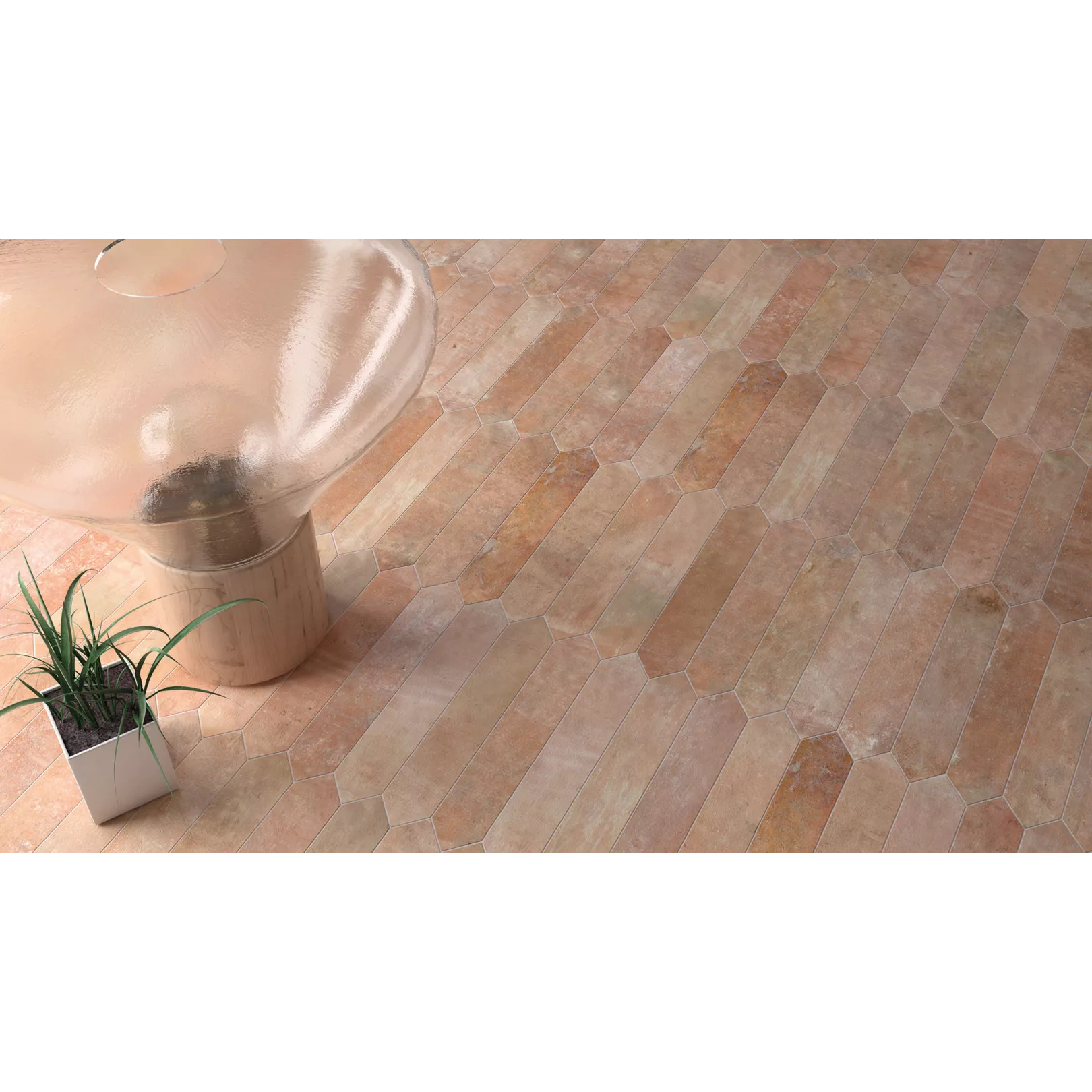 Carrelage grès cérame effet terre cuite CHATEAU
