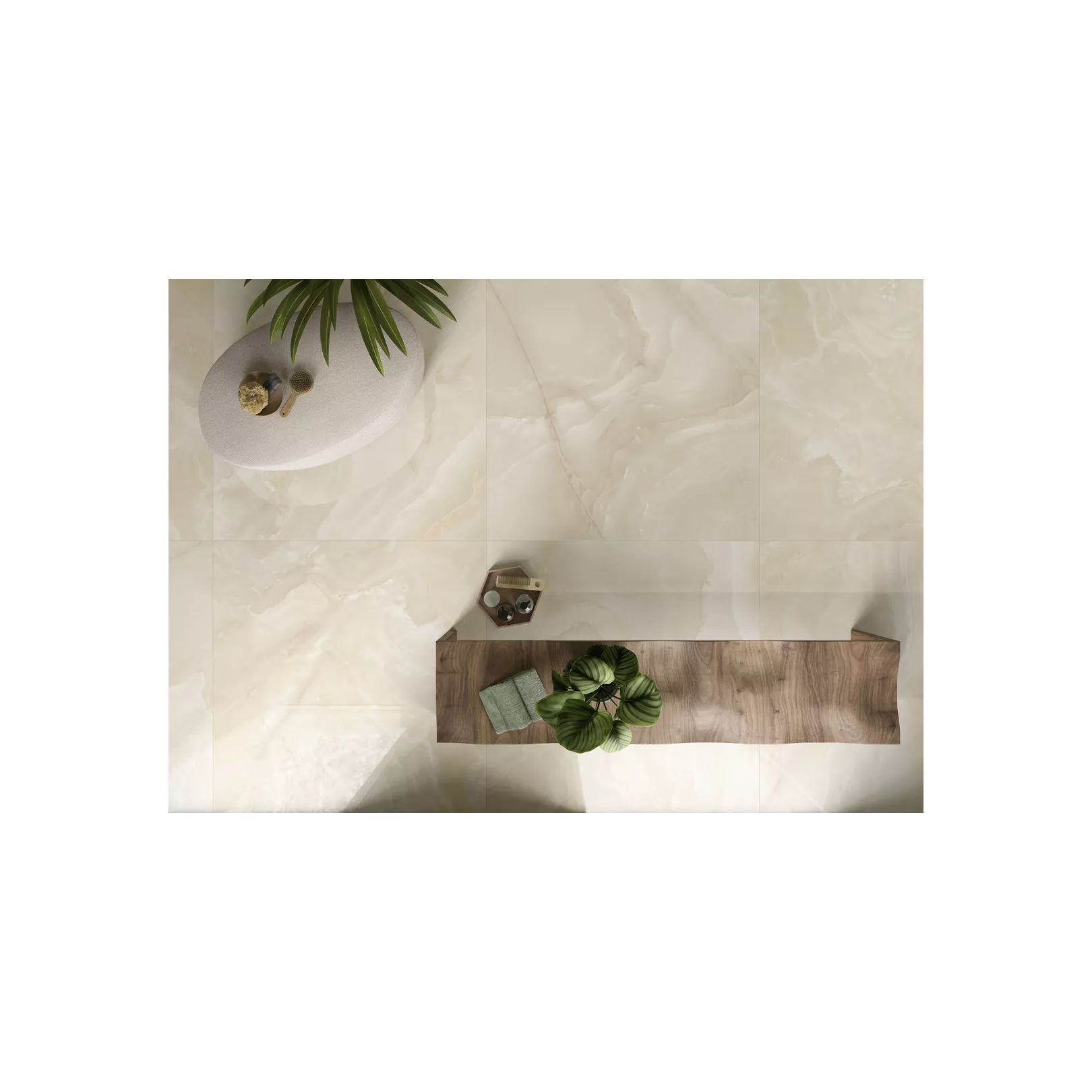 Carrelage grès cérame effet marbre NOBLESSE - ONYX OYSTER