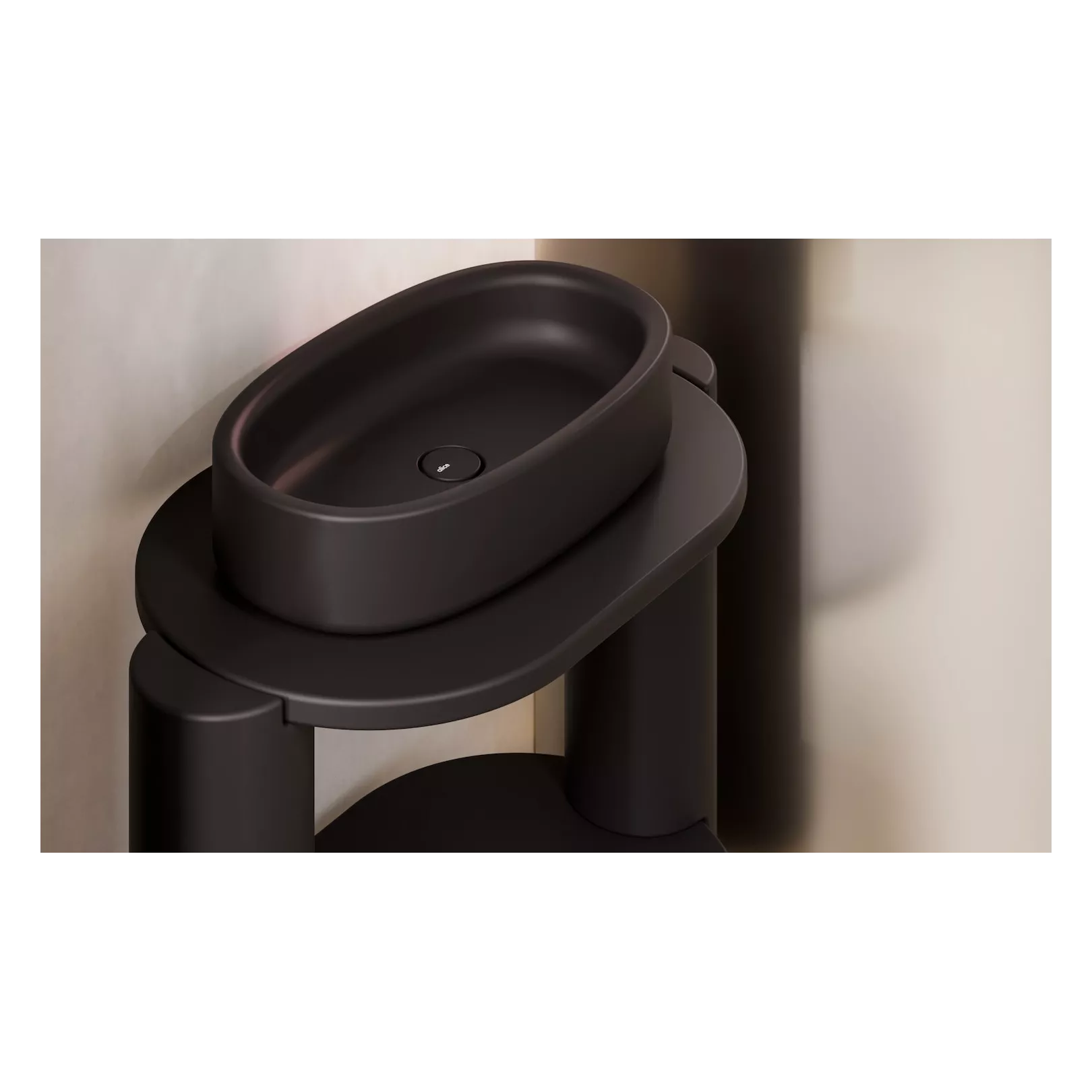 Structure meuble bain pour vasque a poser IDILLA