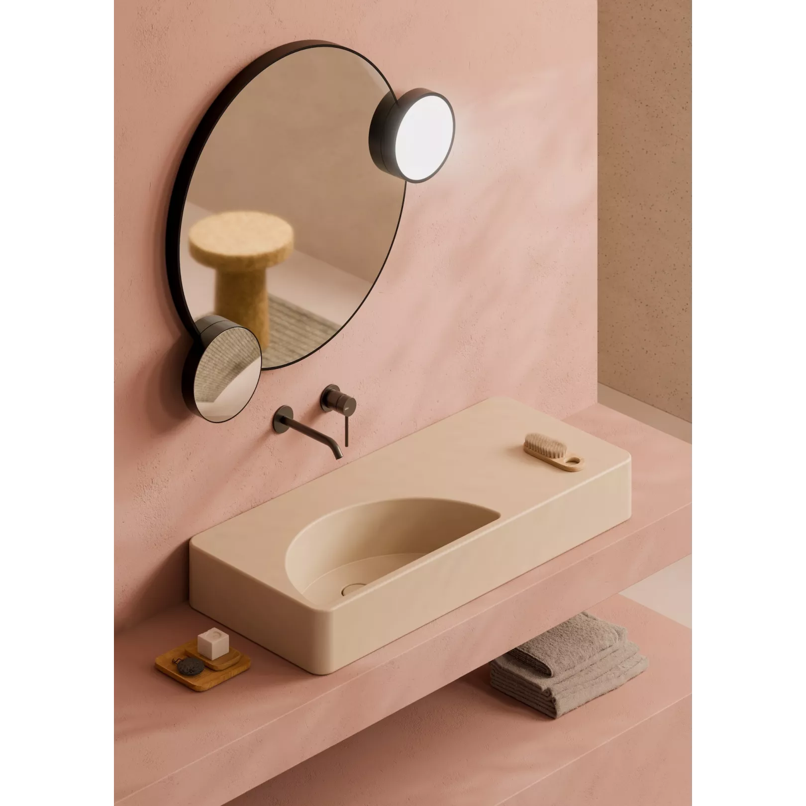 Lavabo, vasque à poser LUNARIS 101x45