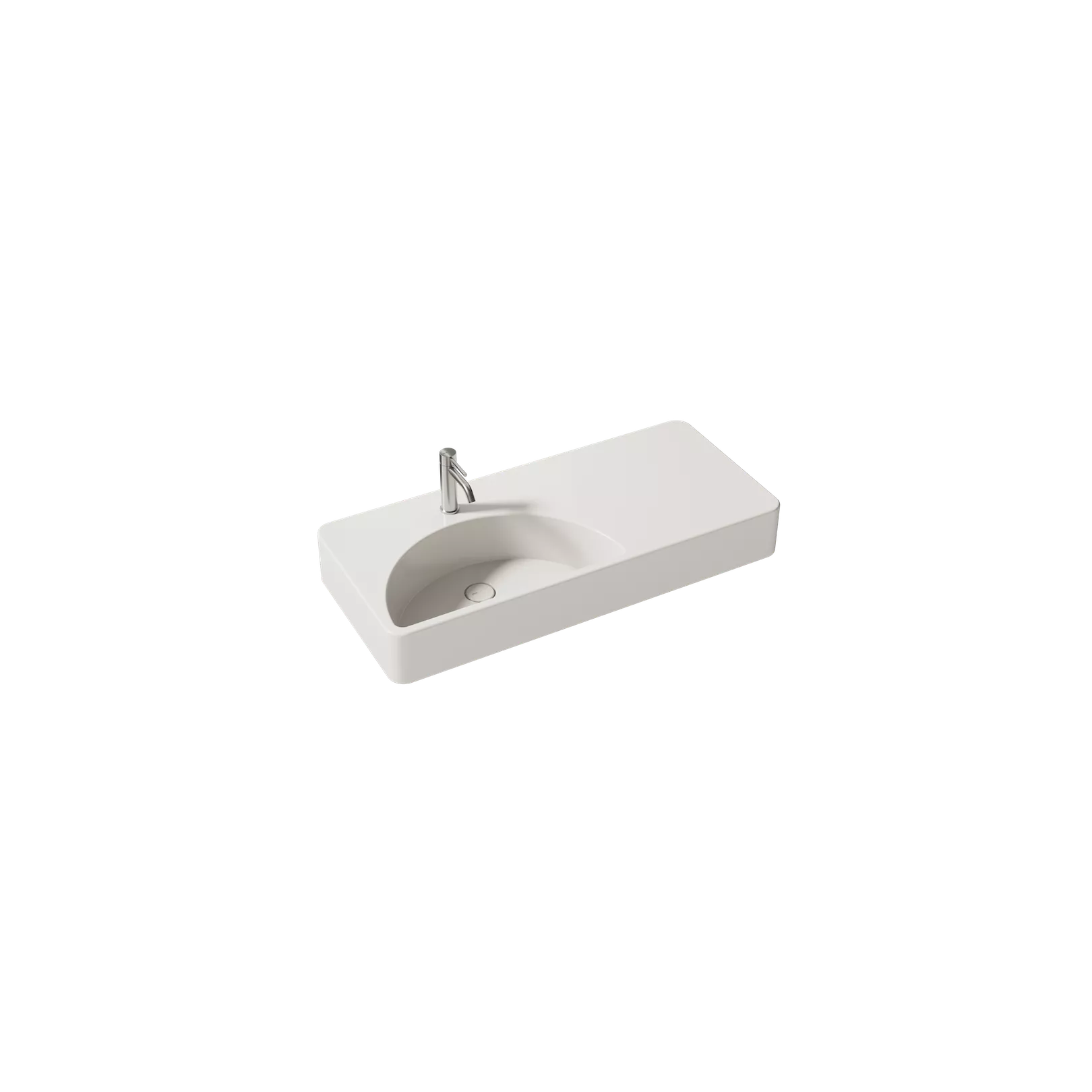 Lavabo, vasque à poser LUNARIS 101x45