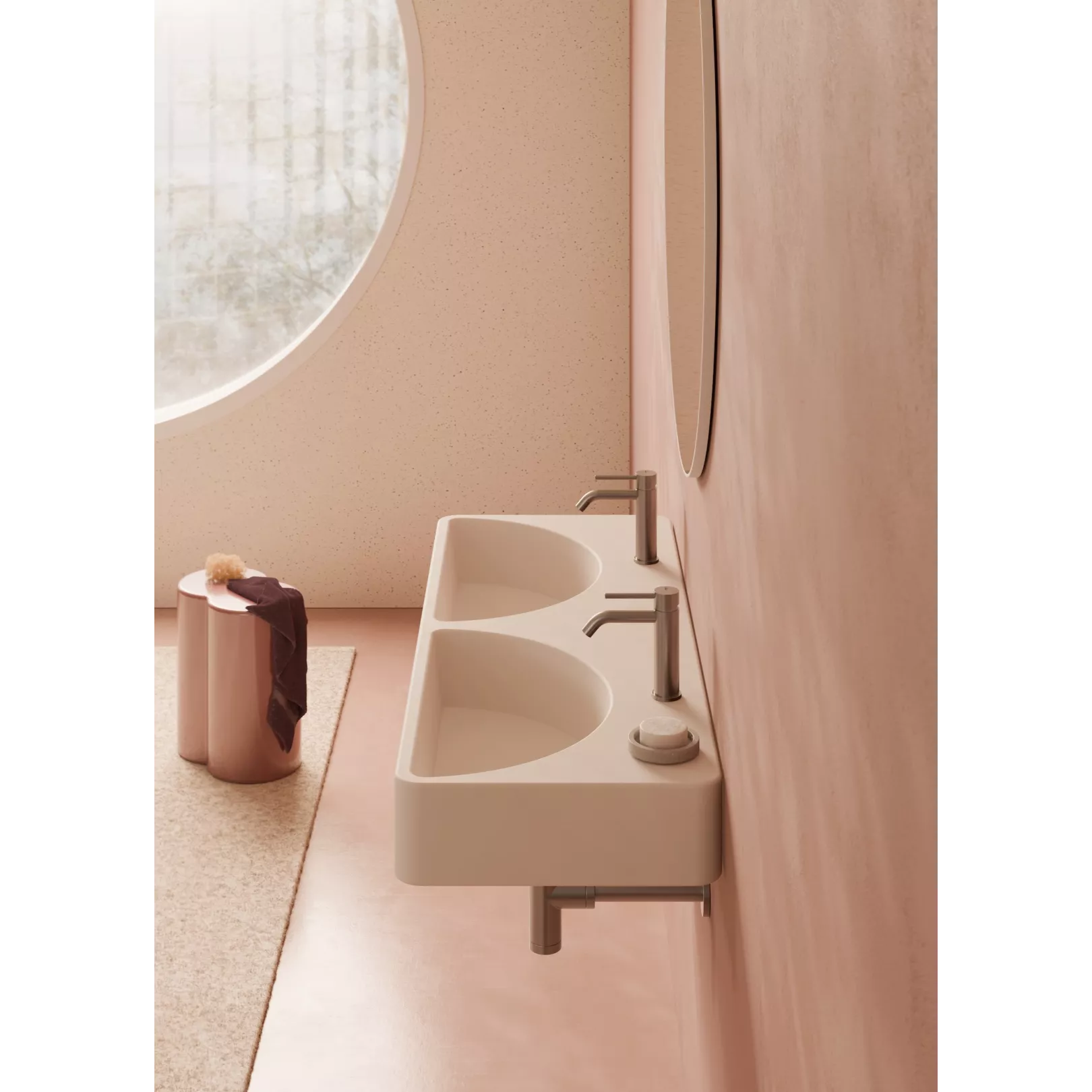 Lavabo, vasque à poser LUNARIS 121x45