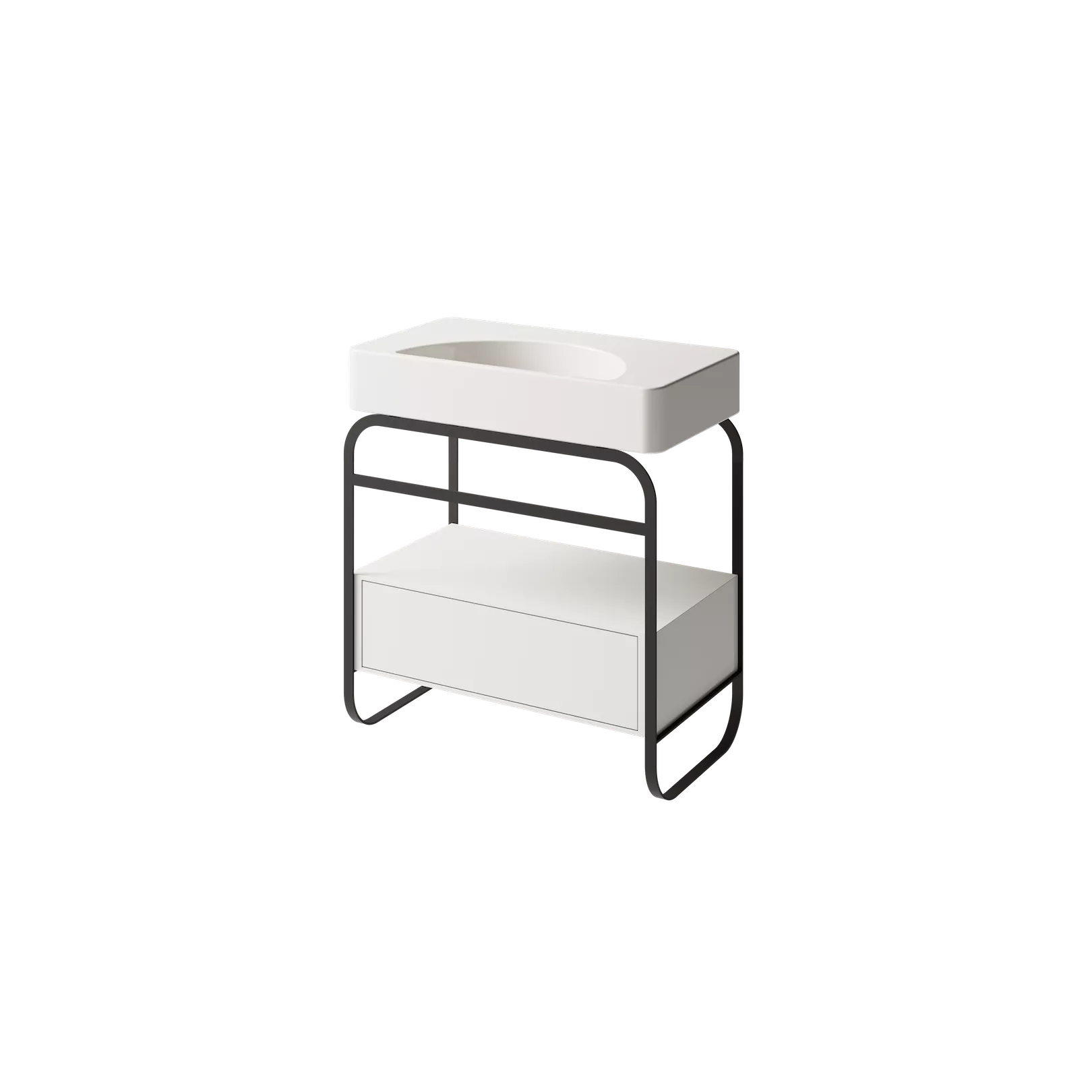 Structure meuble bain pour vasque a poser LUNARIS - STRUCTURA 81