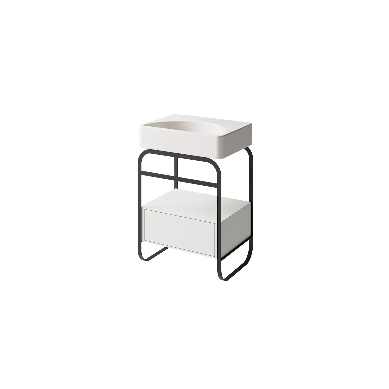 Structure meuble bain pour vasque a poser LUNARIS - STRUCTURA 61
