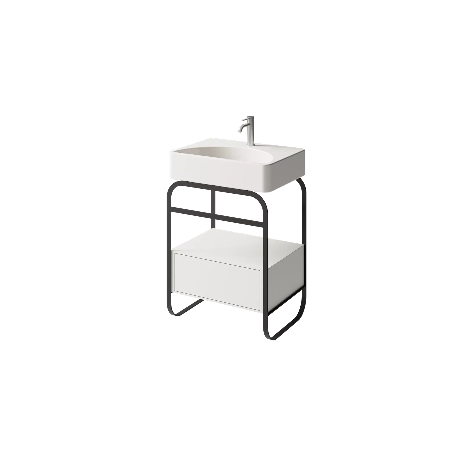 Structure meuble bain pour vasque a poser LUNARIS - STRUCTURA 61