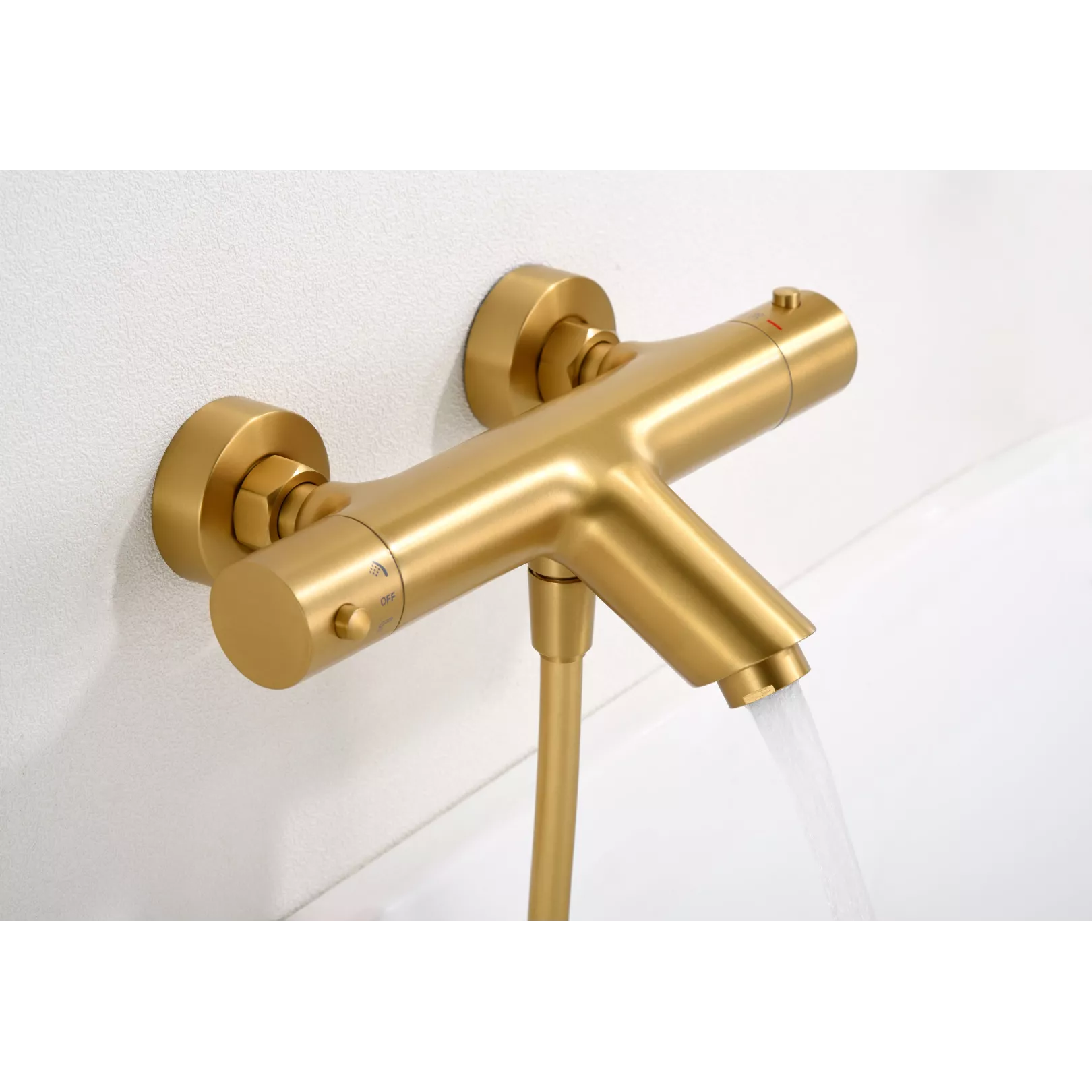 Robinetterie pour baignoire Thermostatique CURVED mural (externe)