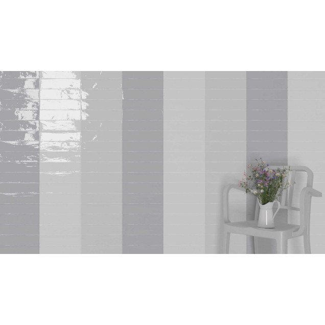 Carrelage mural faïence Crafted Handmade (5 couleurs), 30x7,5cm ou 15x7,5cm