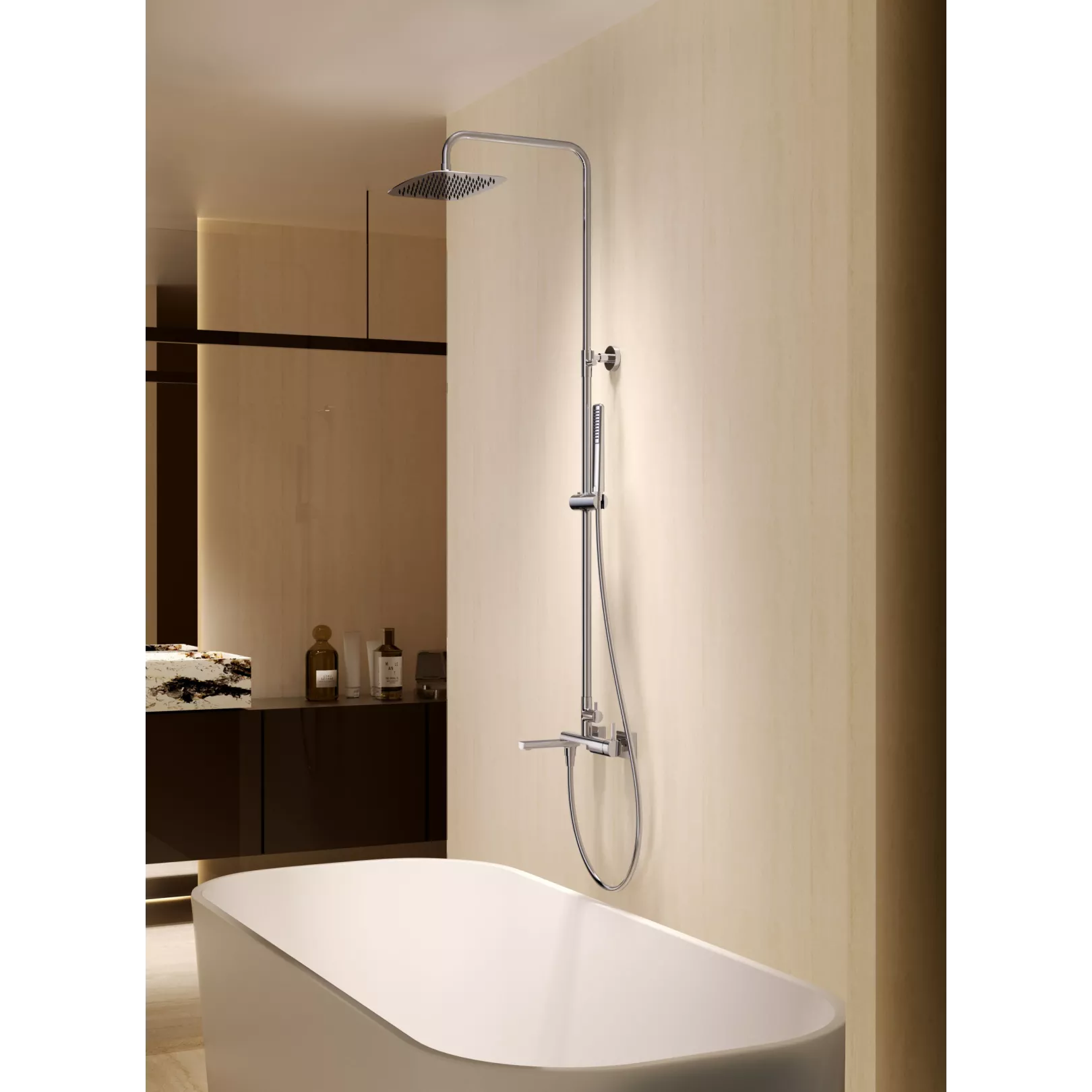 Colonne de douche/bain externe MODENA Mitigeur monocommande