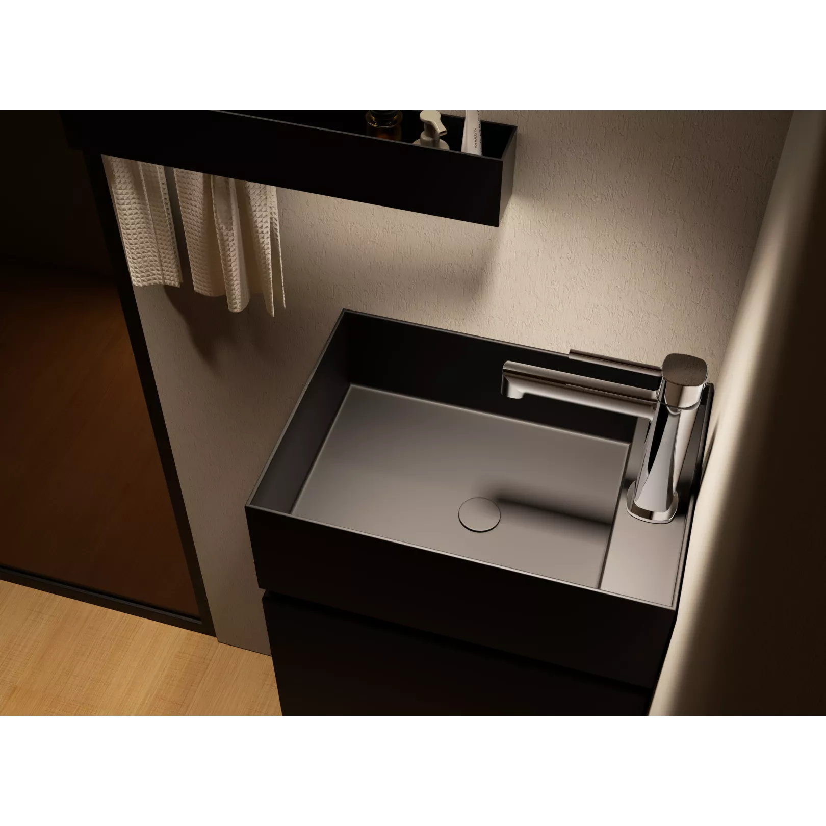 Robinet mitigeur Modena à poser pour lavabo - Hauteur 17 cm
