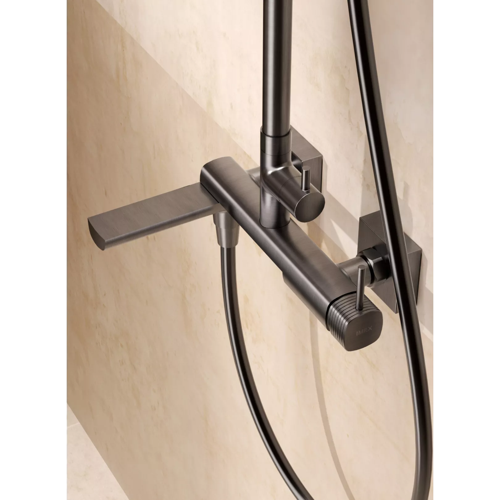 Colonne de bain/douche murale externe PURE Mitigeur