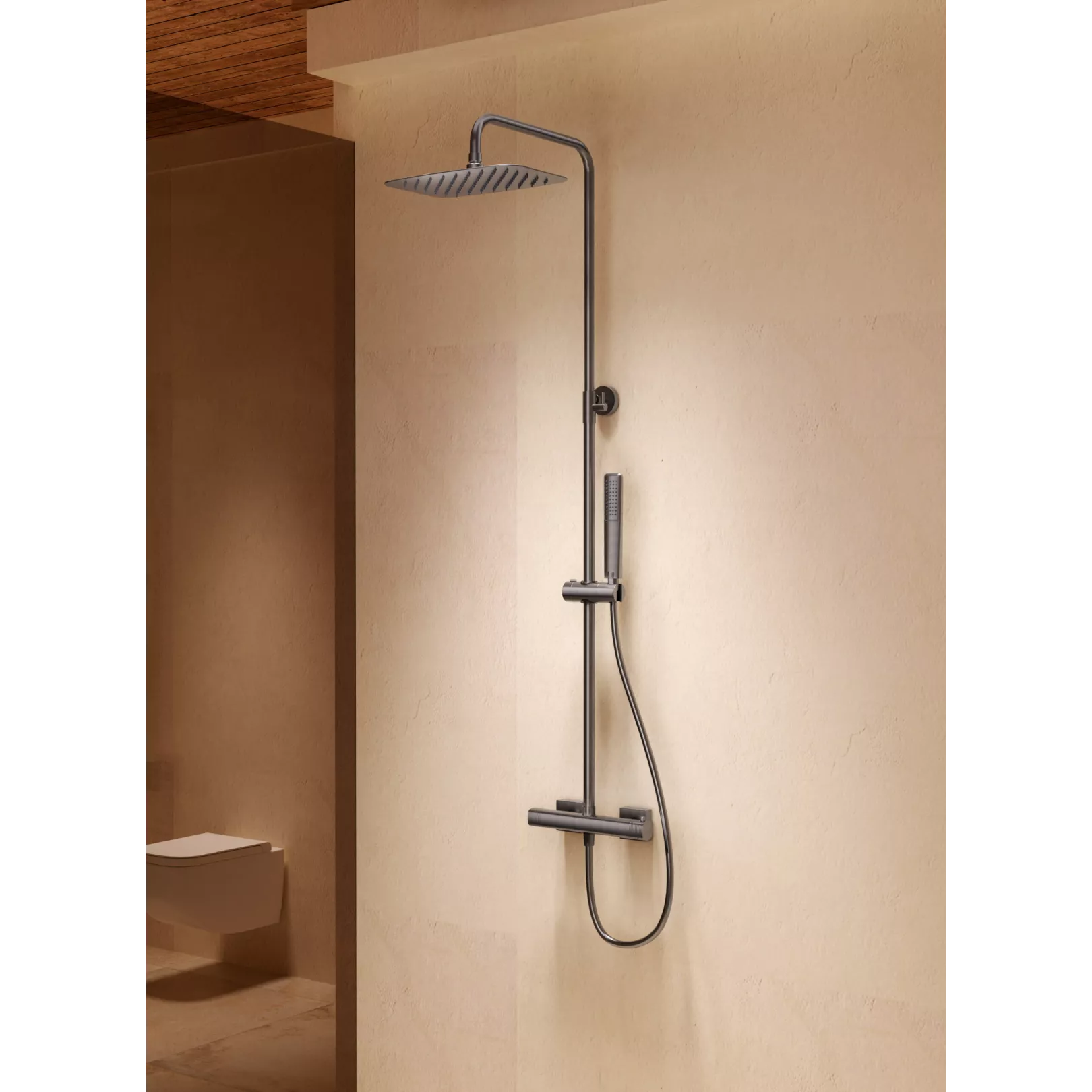 Colonne de douche murale externe PURE Thermostatique