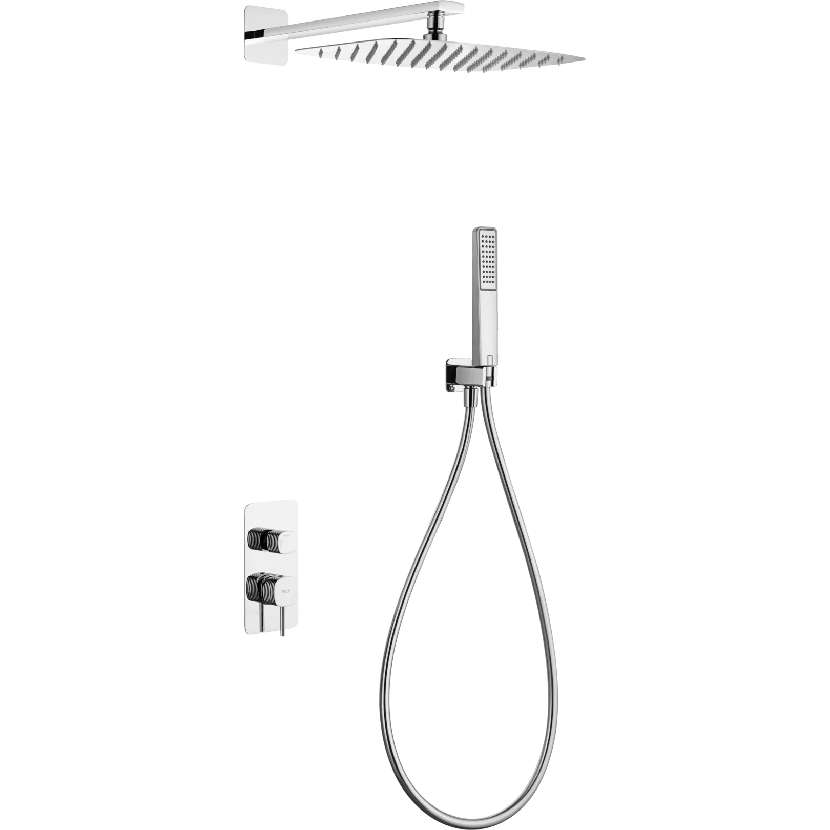Ensemble de douche murale encastré PURE Mitigeur