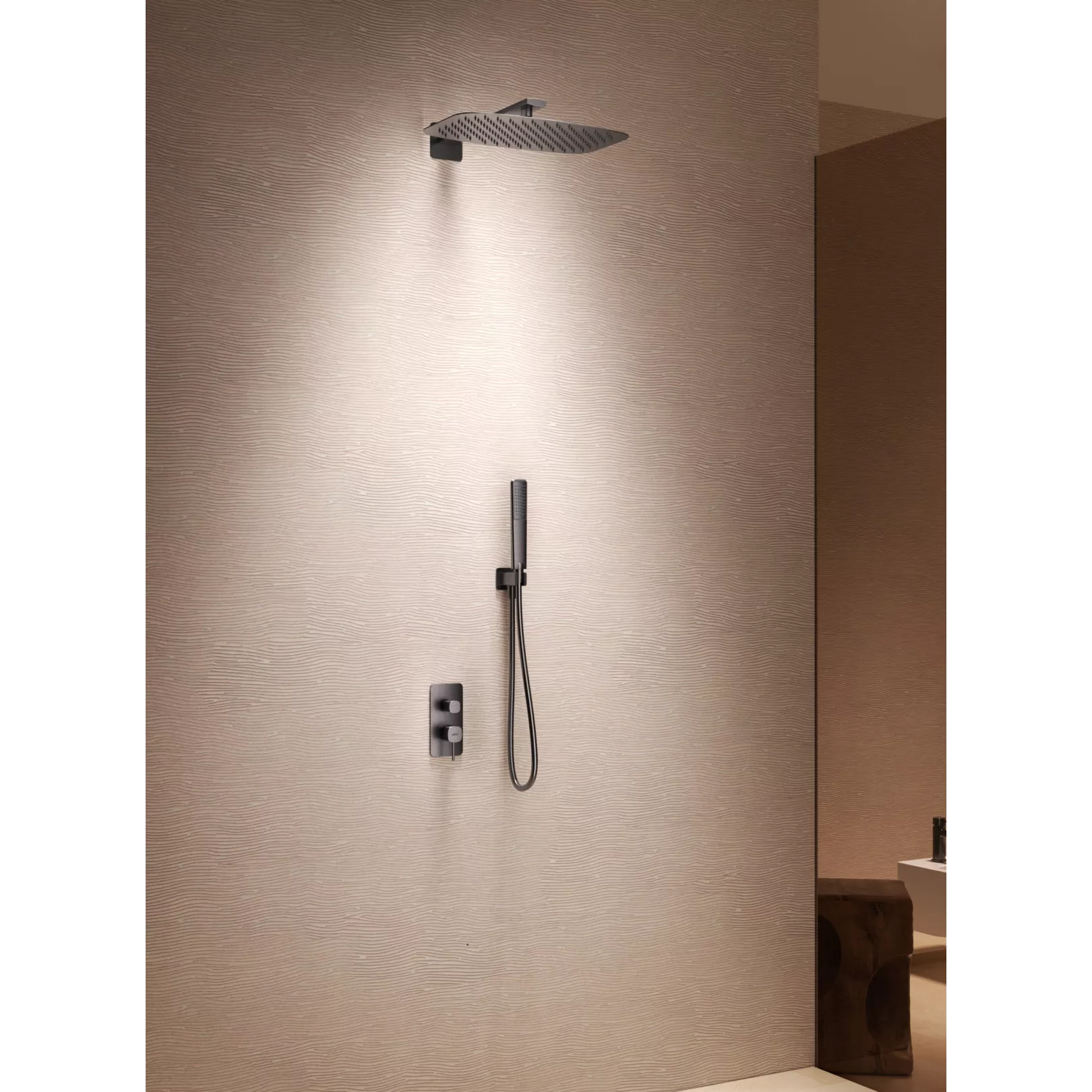 Ensemble de douche murale encastré PURE Mitigeur