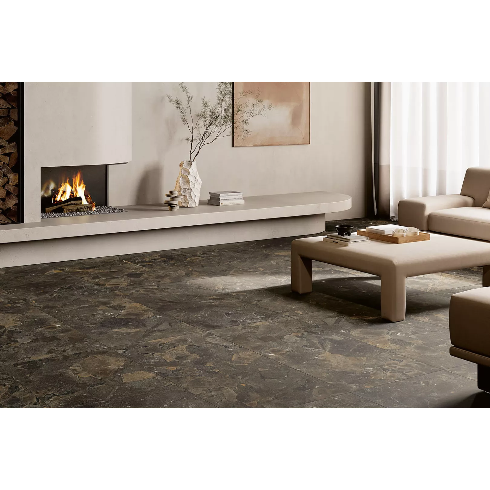 Carrelage grès cérame effet pierre LYTHOS