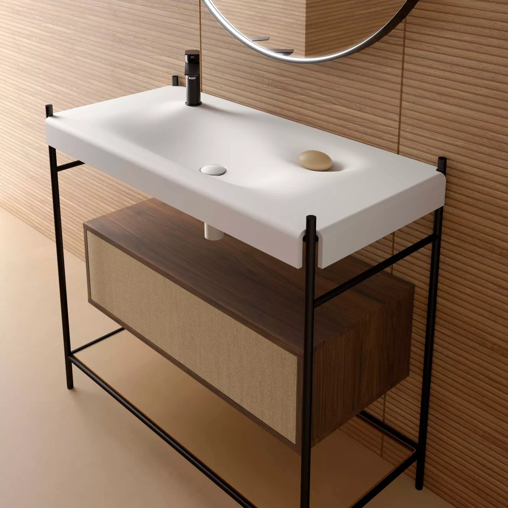 Meuble bain sur pieds CANNAGE