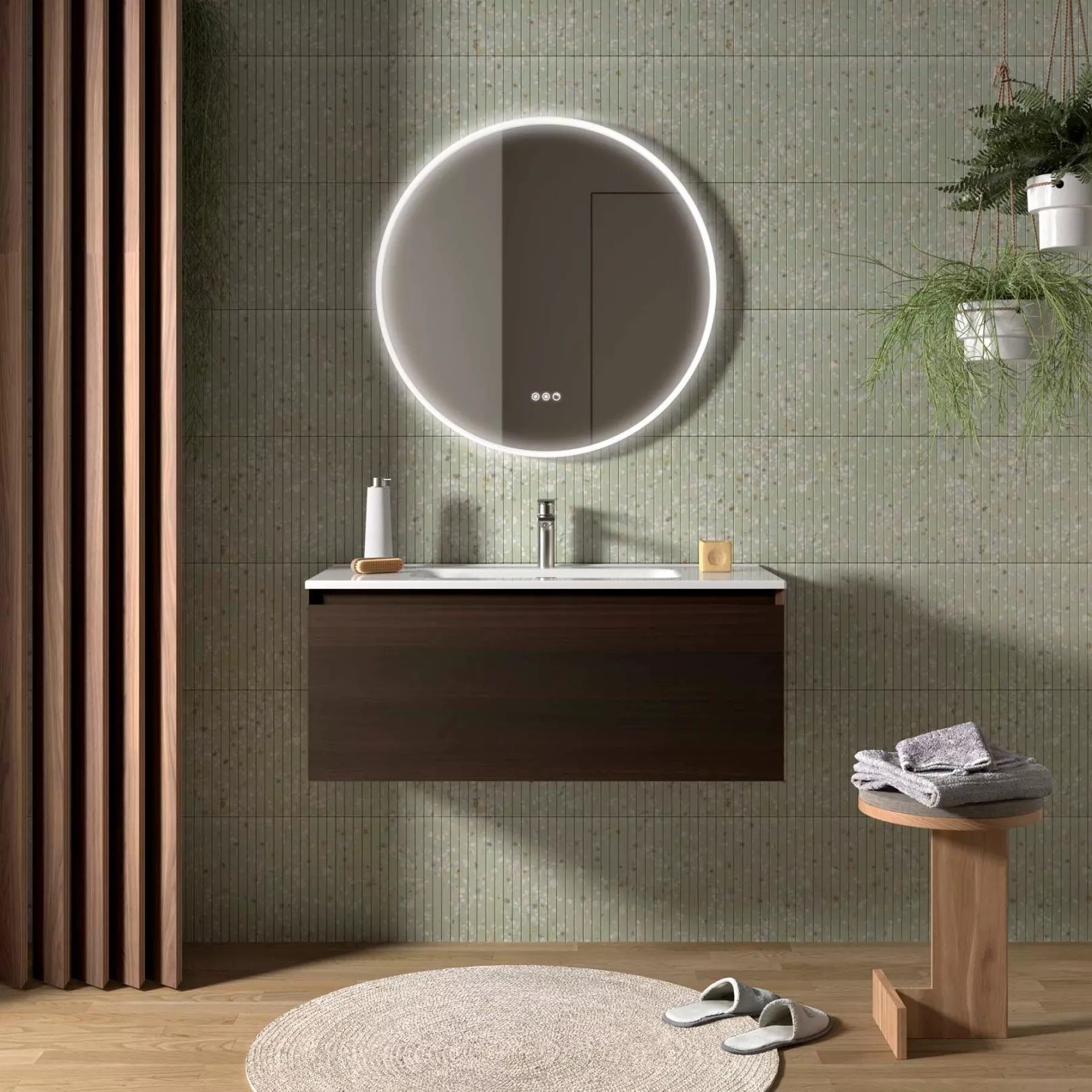 Meuble bain suspendu LOFTY 1 ou 2 tiroirs