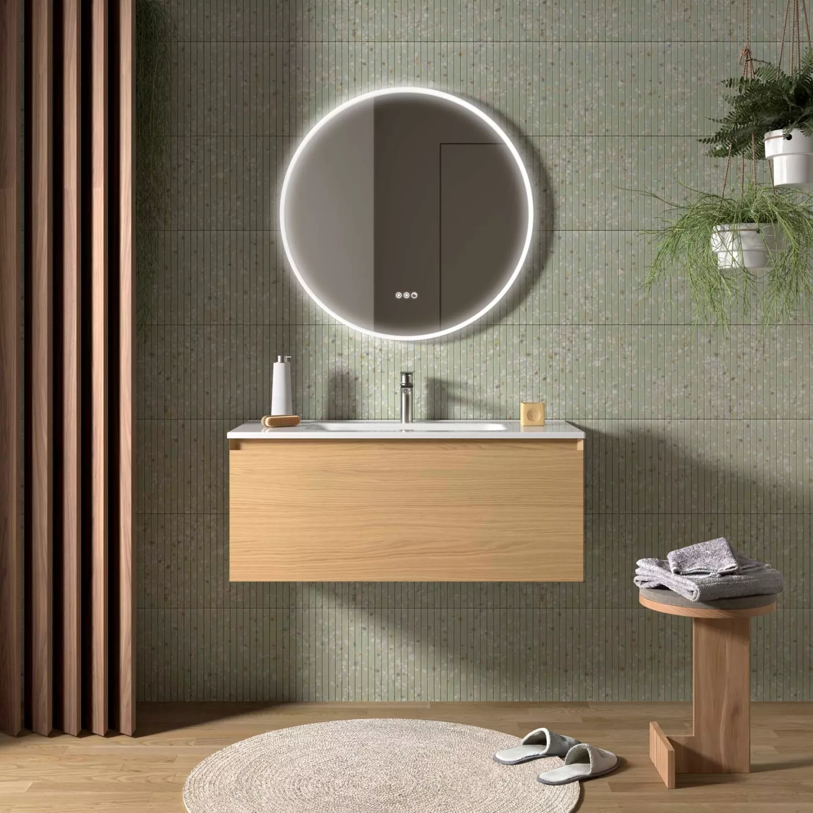Meuble bain suspendu LOFTY 1 ou 2 tiroirs