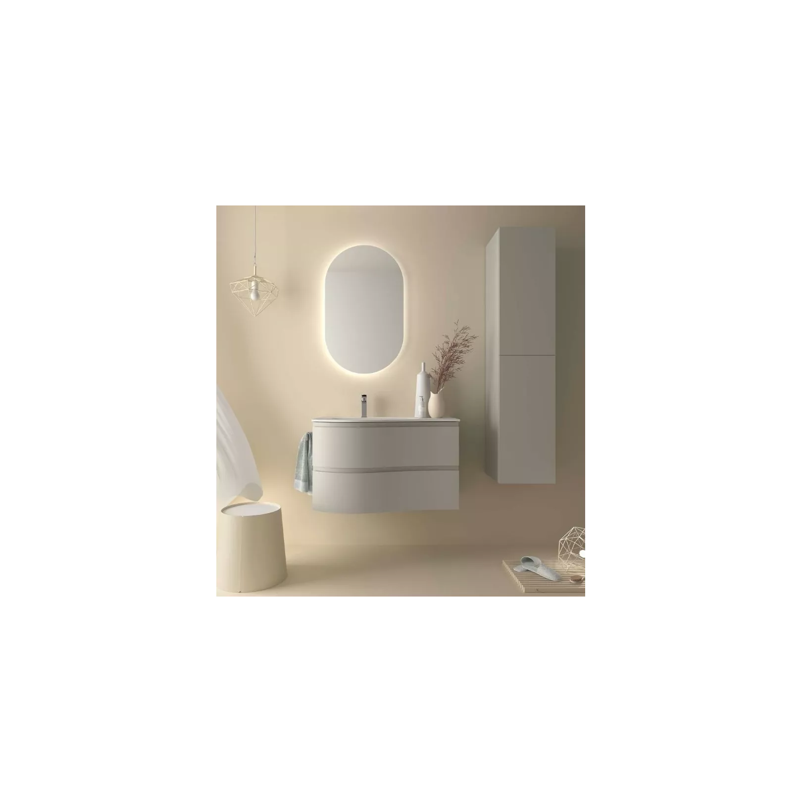 Meuble bain suspendu WAVE