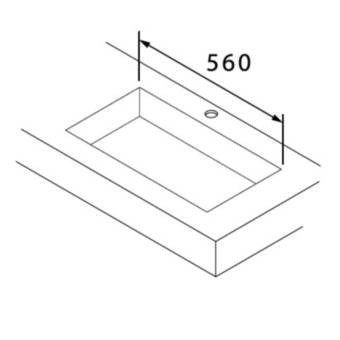 Vasque 56cm