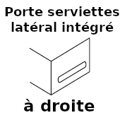 Porte serviettes latéral - A droite
