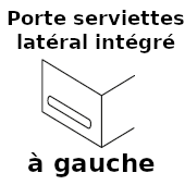 Porte serviettes latéral - A gauche